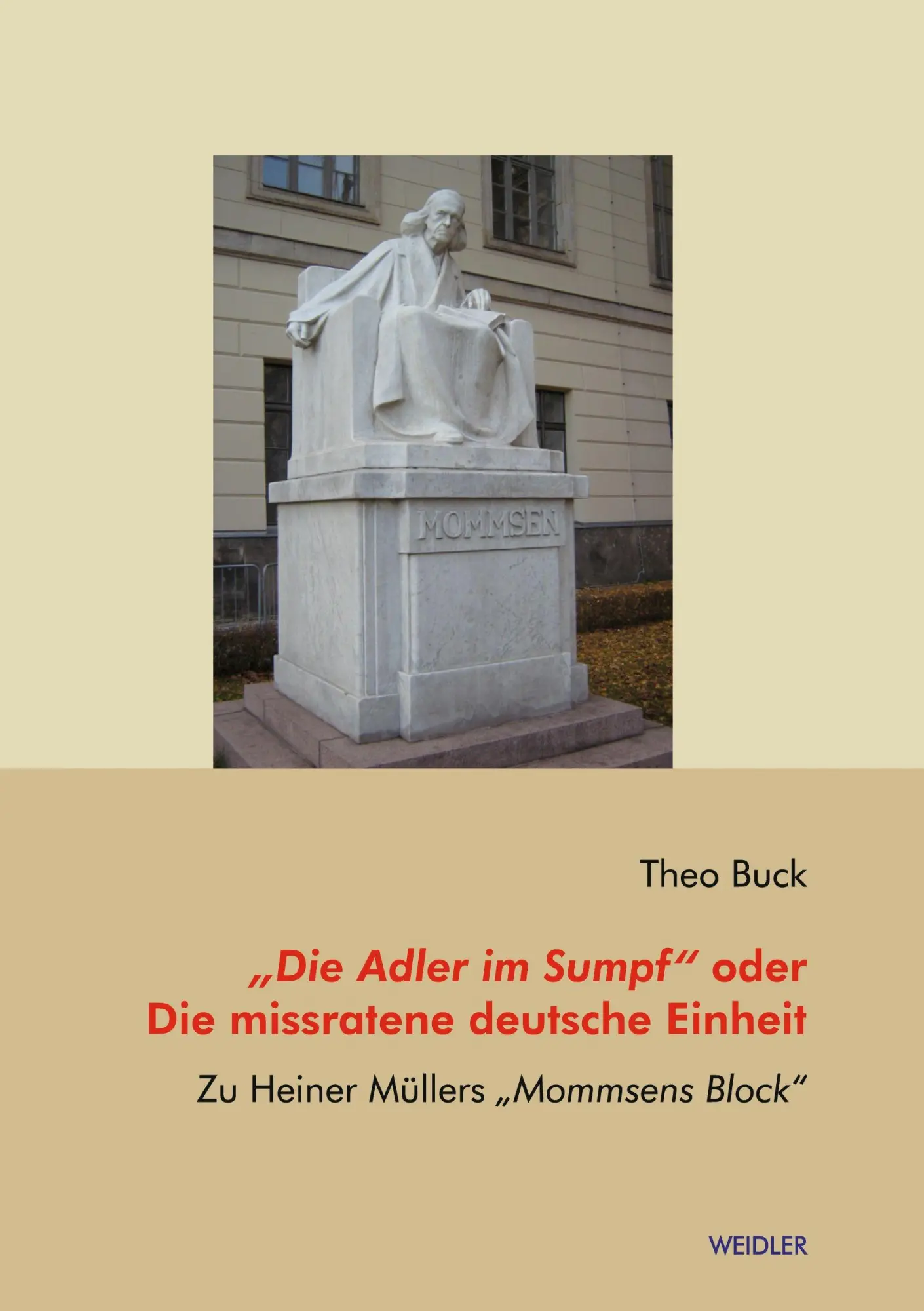 Cover: 9783896932969 | "Die Adler im Sumpf" oder Die missratene deutsche Einheit | Theo Buck
