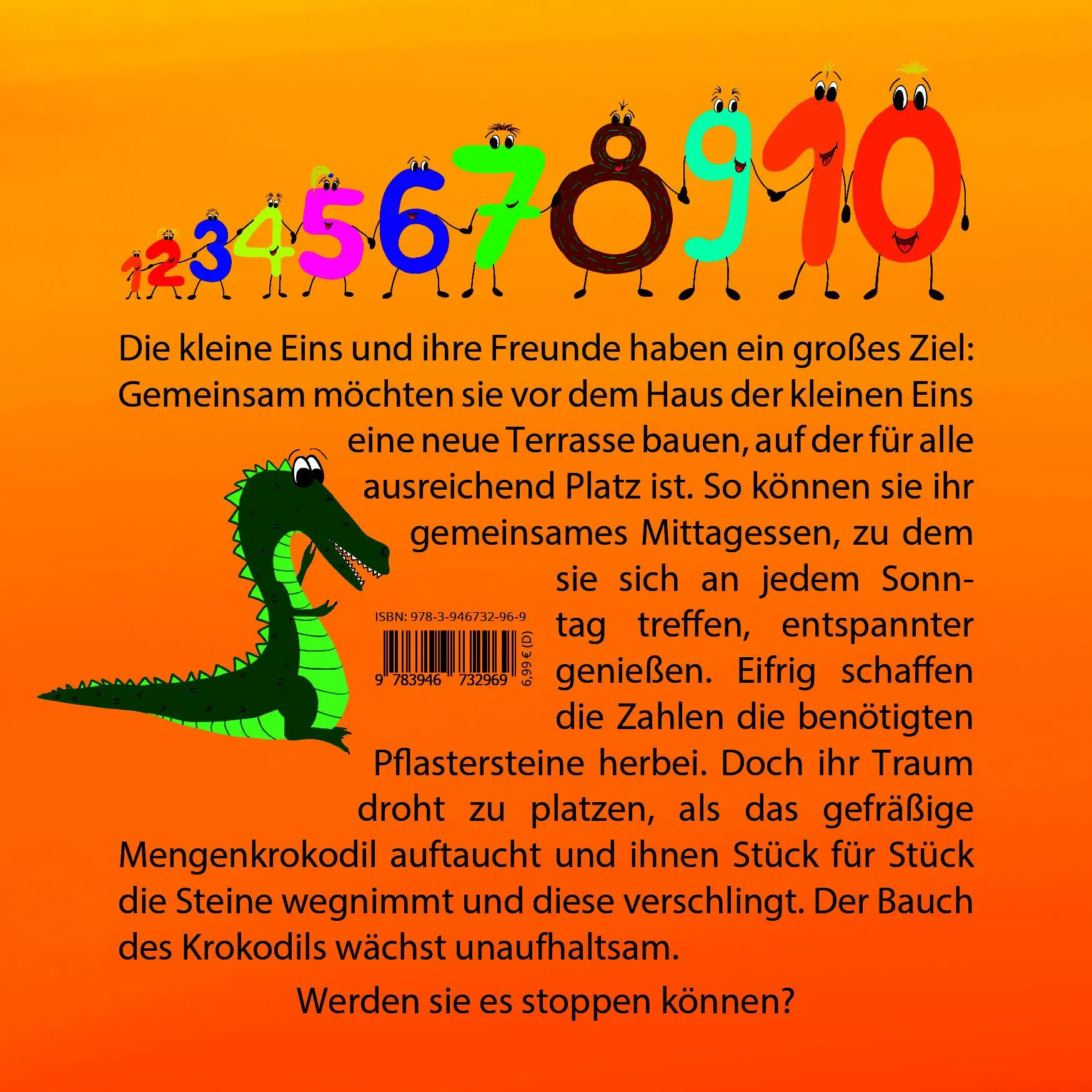 Rückseite: 9783946732969 | Die kleine Eins und das Mengenkrokodil | Felix Walk | Broschüre | 2025