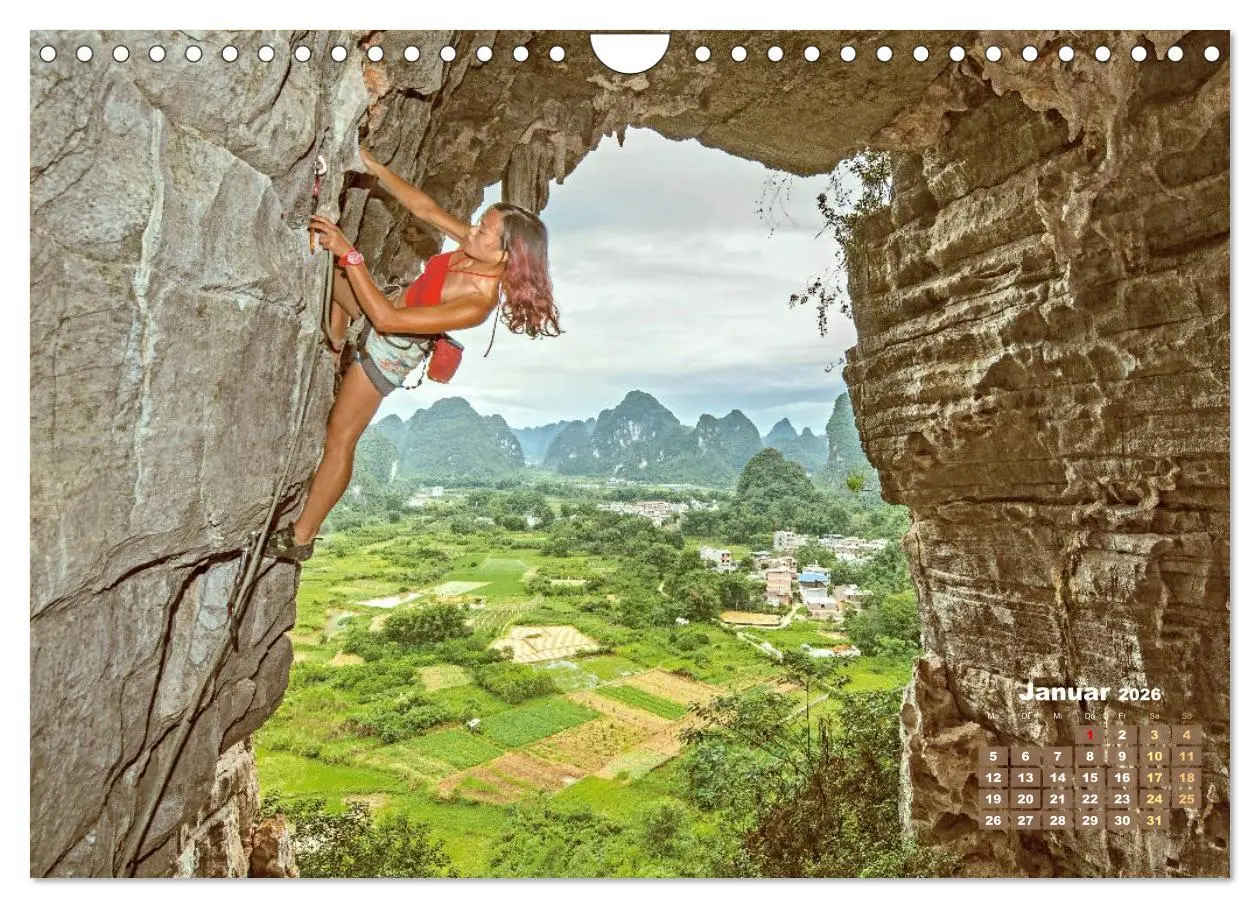 Bild: 9783457943069 | Bouldern: Klettern extrem (Wandkalender 2026 DIN A4 quer), CALVENDO...