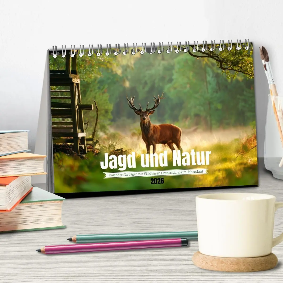Bild: 9783516723069 | Jagd und Natur - Kalender für Jäger mit Wildtieren Deutschlands im...