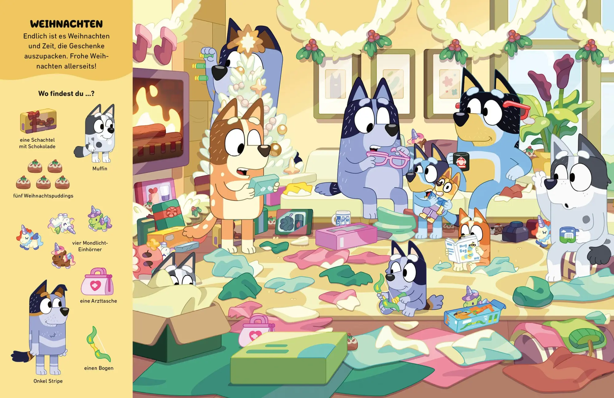 Bild: 9783570183069 | BLUEY - Wo ist BLUEY? an Weihnachten - Ein Such- und Wimmelbuch | Buch