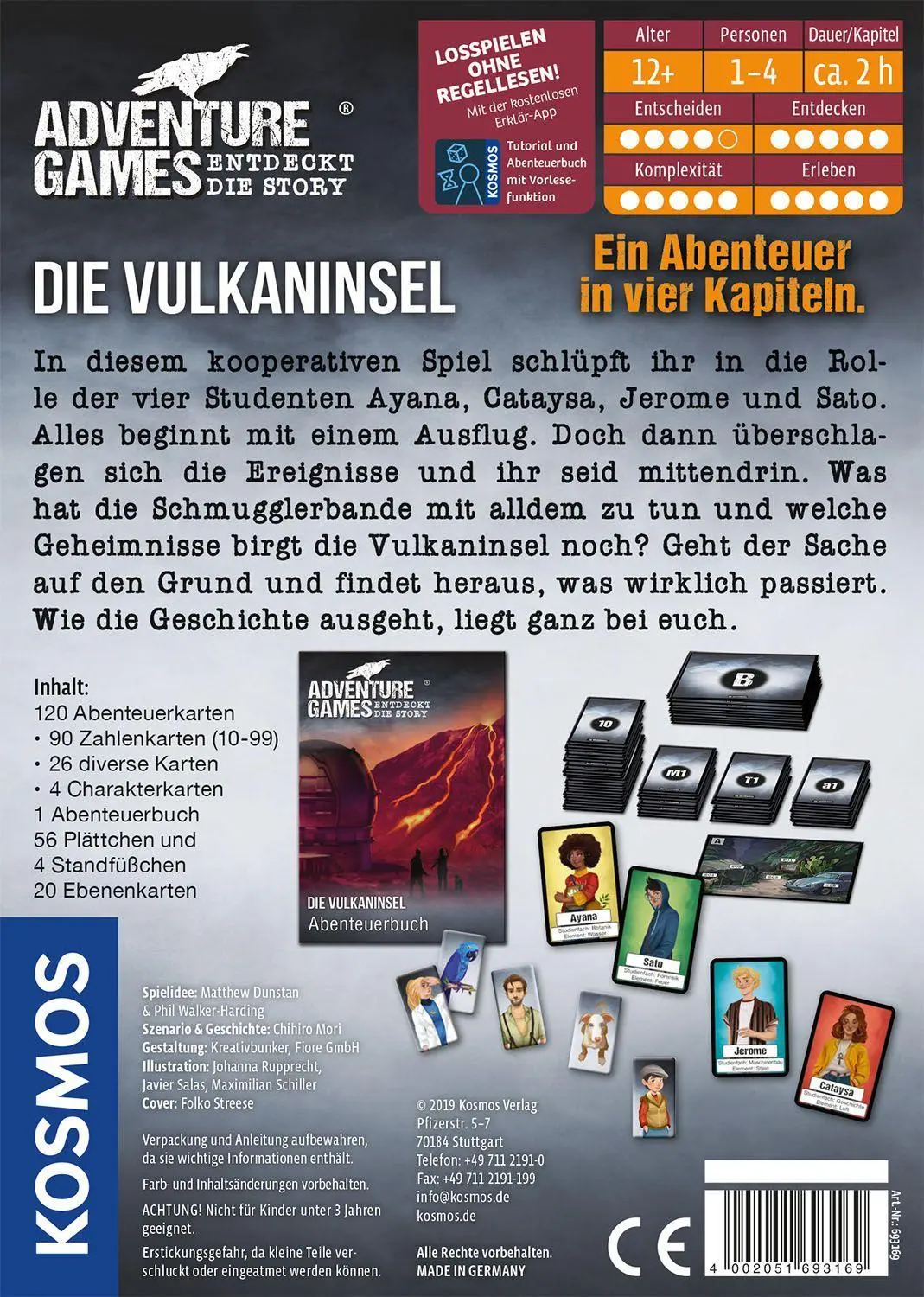 Bild: 4002051693169 | Adventure Games - Die Vulkaninsel | 1 - 4 Spieler | Dunstan | Spiel