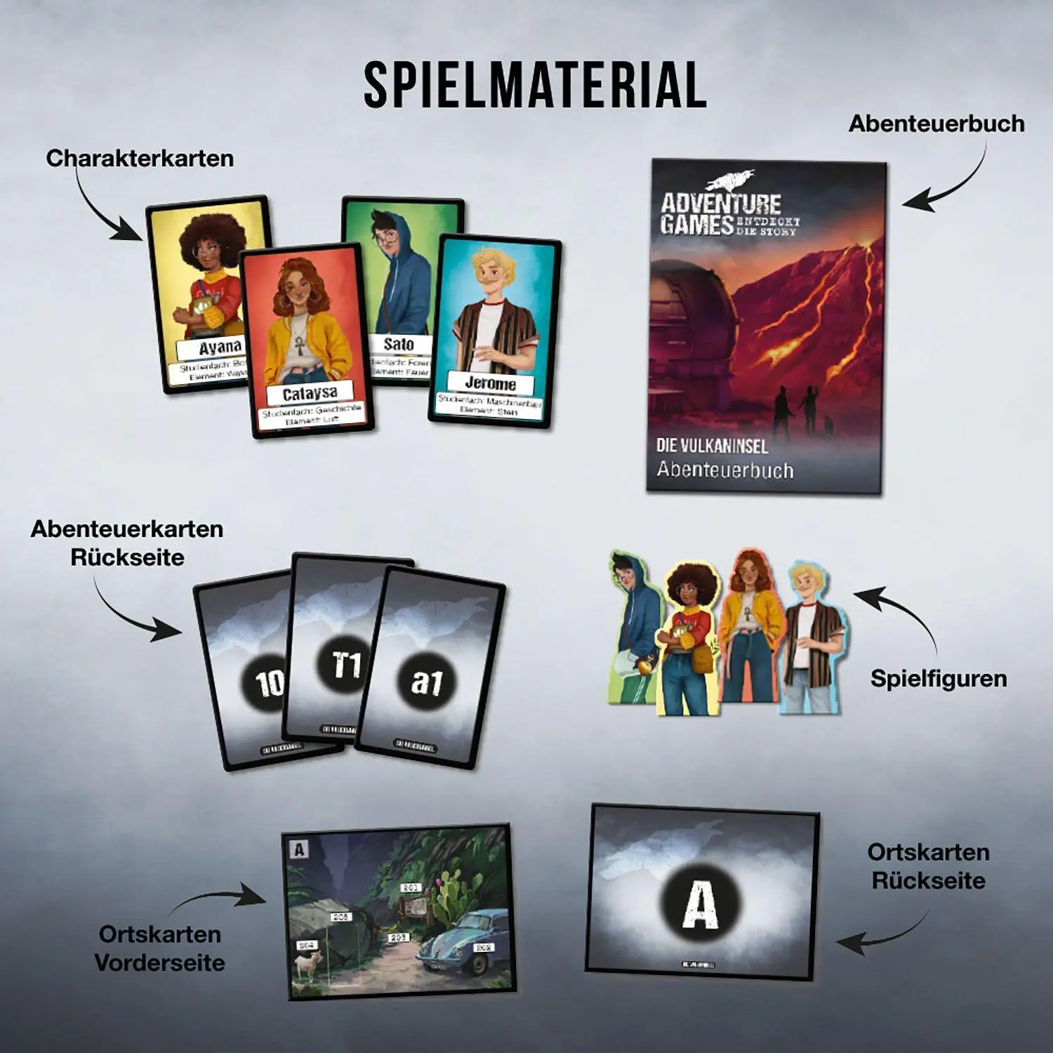 Bild: 4002051693169 | Adventure Games - Die Vulkaninsel | 1 - 4 Spieler | Dunstan | Spiel