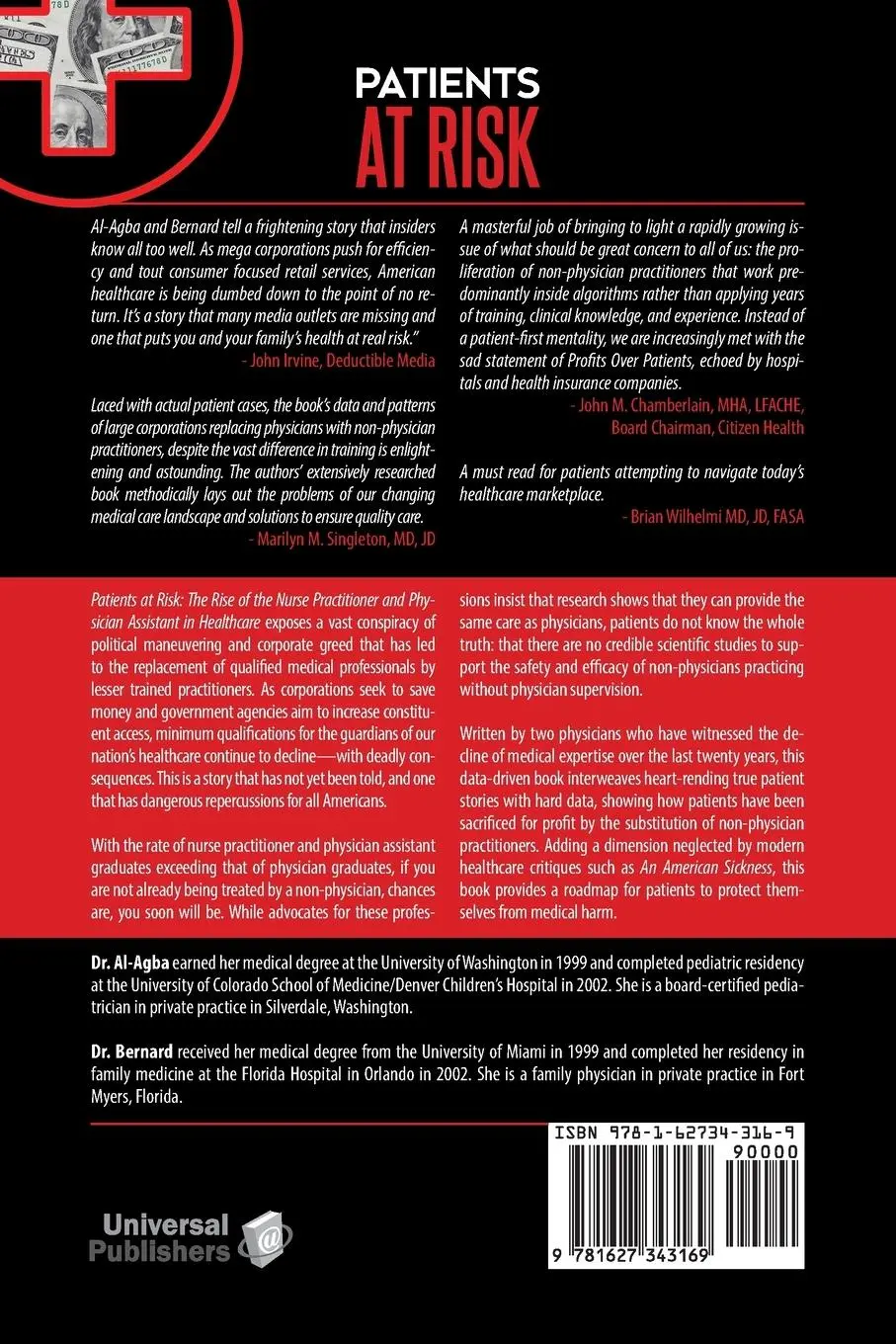 Rückseite: 9781627343169 | Patients at Risk | Niran Al-Agba (u. a.) | Taschenbuch | Englisch