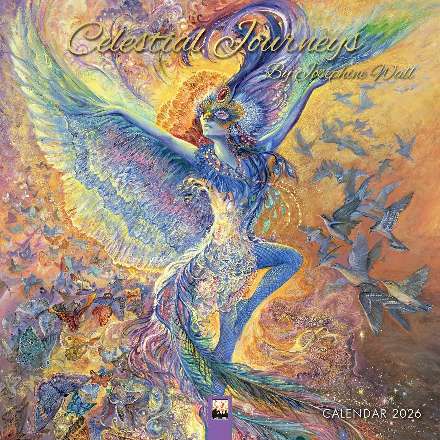 Cover: 9781835623169 | Celestial Journeys by Josephine Wall Wall Calendar 2026 (Art Calendar)