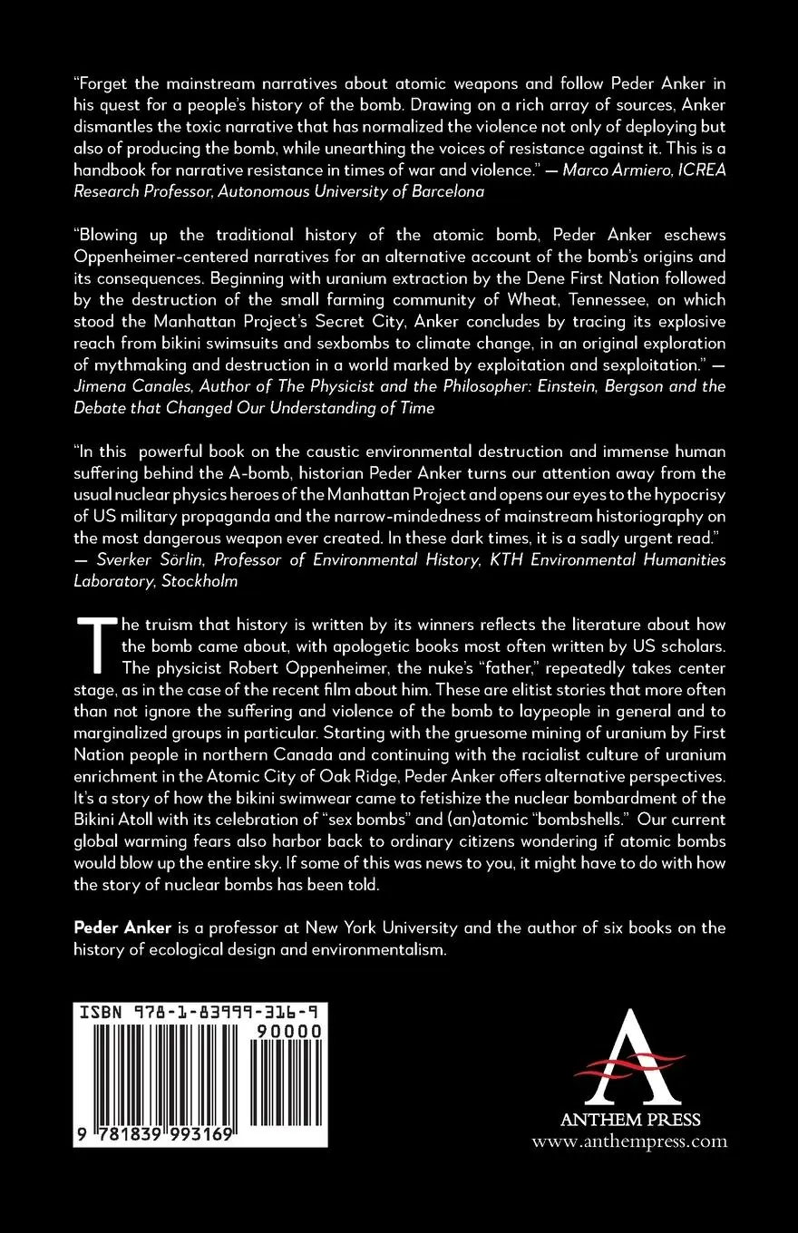 Rückseite: 9781839993169 | For The Love of Bombs | The Trail of Nuclear Suffering | Peder Anker