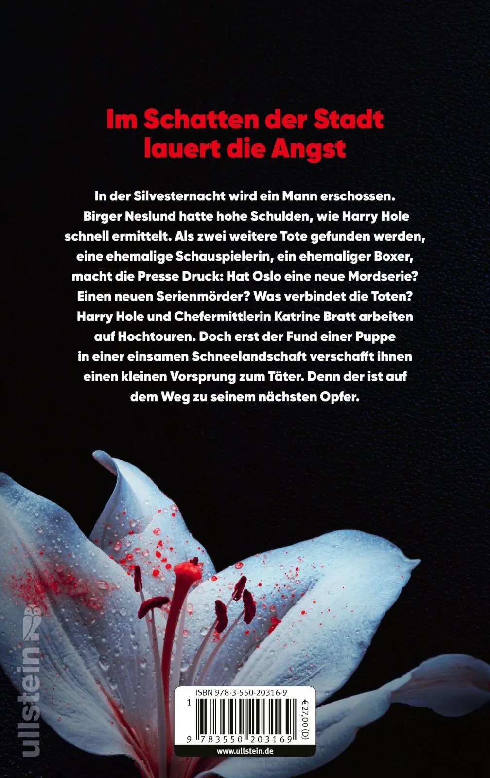 Rückseite: 9783550203169 | Kill Shot | Kriminalroman | Jo Nesbø | Buch | Ein Harry-Hole-Krimi