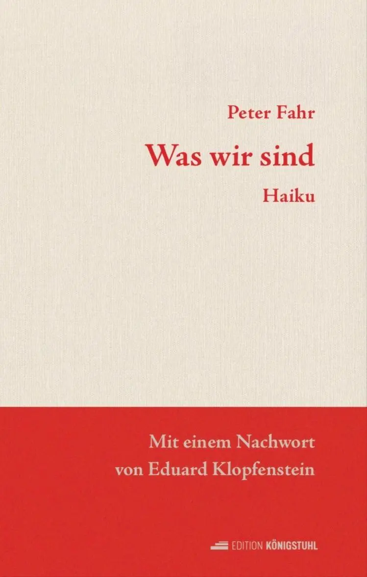 Cover: 9783952623169 | Was wir sind | Haiku | Peter Fahr | Buch | 144 S. | Deutsch | 2026