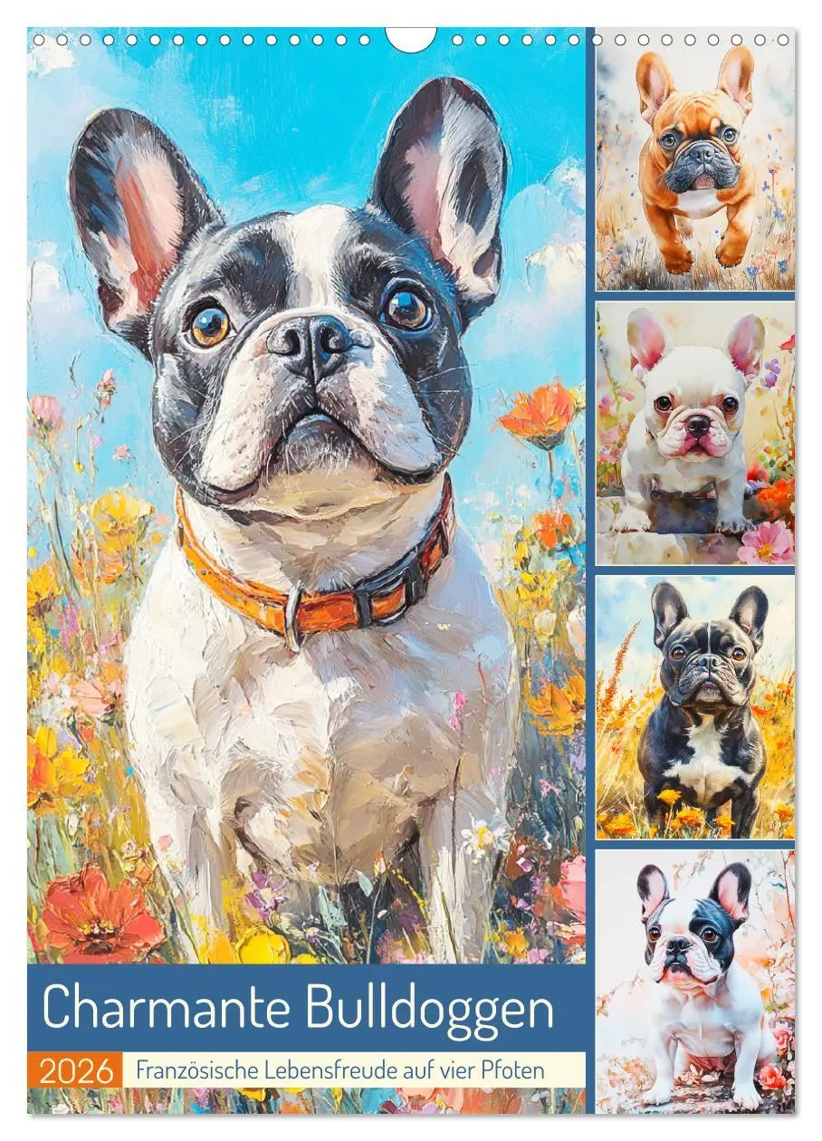 Cover: 9783457303269 | Charmante Bulldoggen. Französische Lebensfreude auf vier Pfoten...
