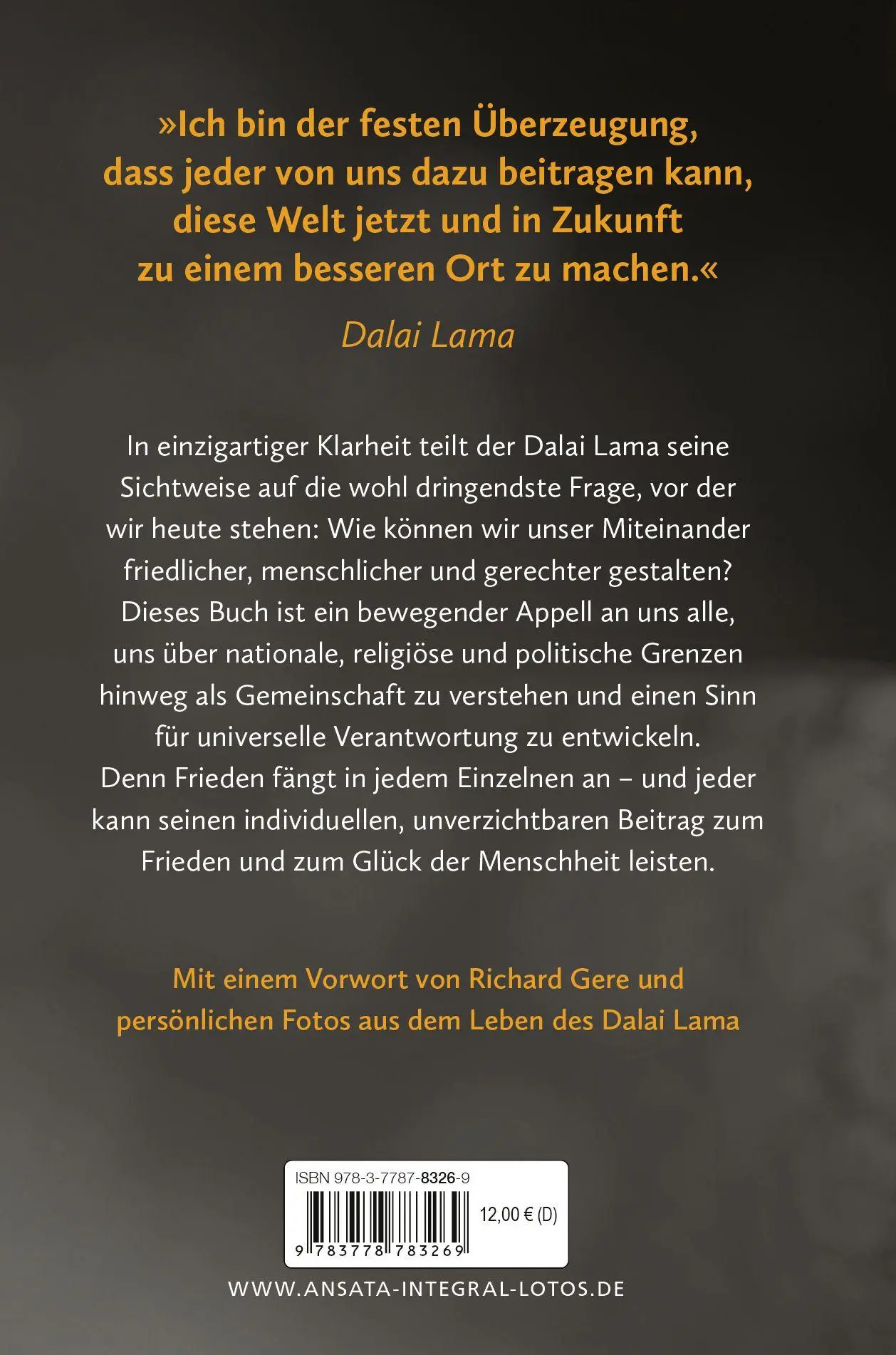 Bild: 9783778783269 | Ein menschlicher Weg zum Weltfrieden | Lama Dalai | Buch | 80 S.