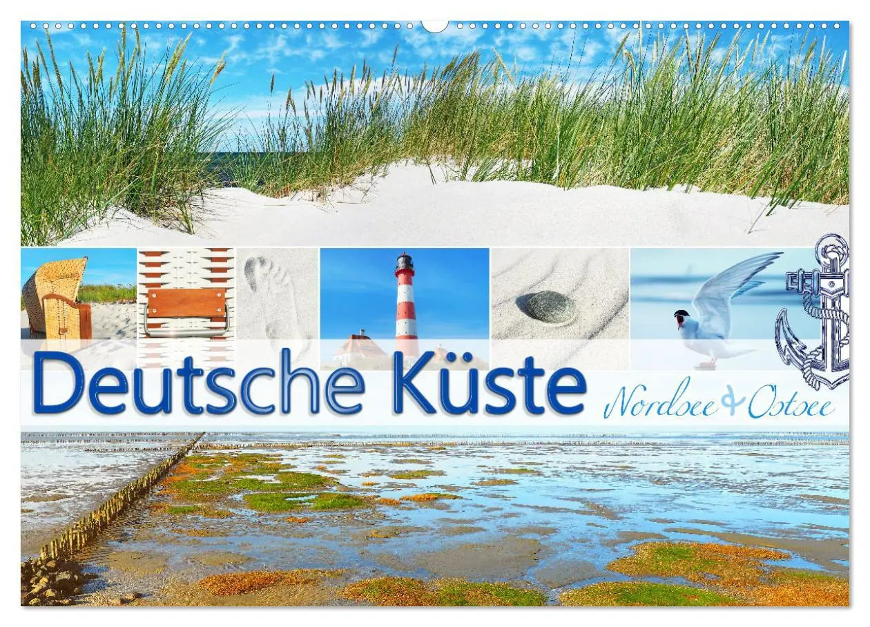 Cover: 9783457913369 | Deutsche Küste - Nordsee und Ostsee (Wandkalender 2026 DIN A2...