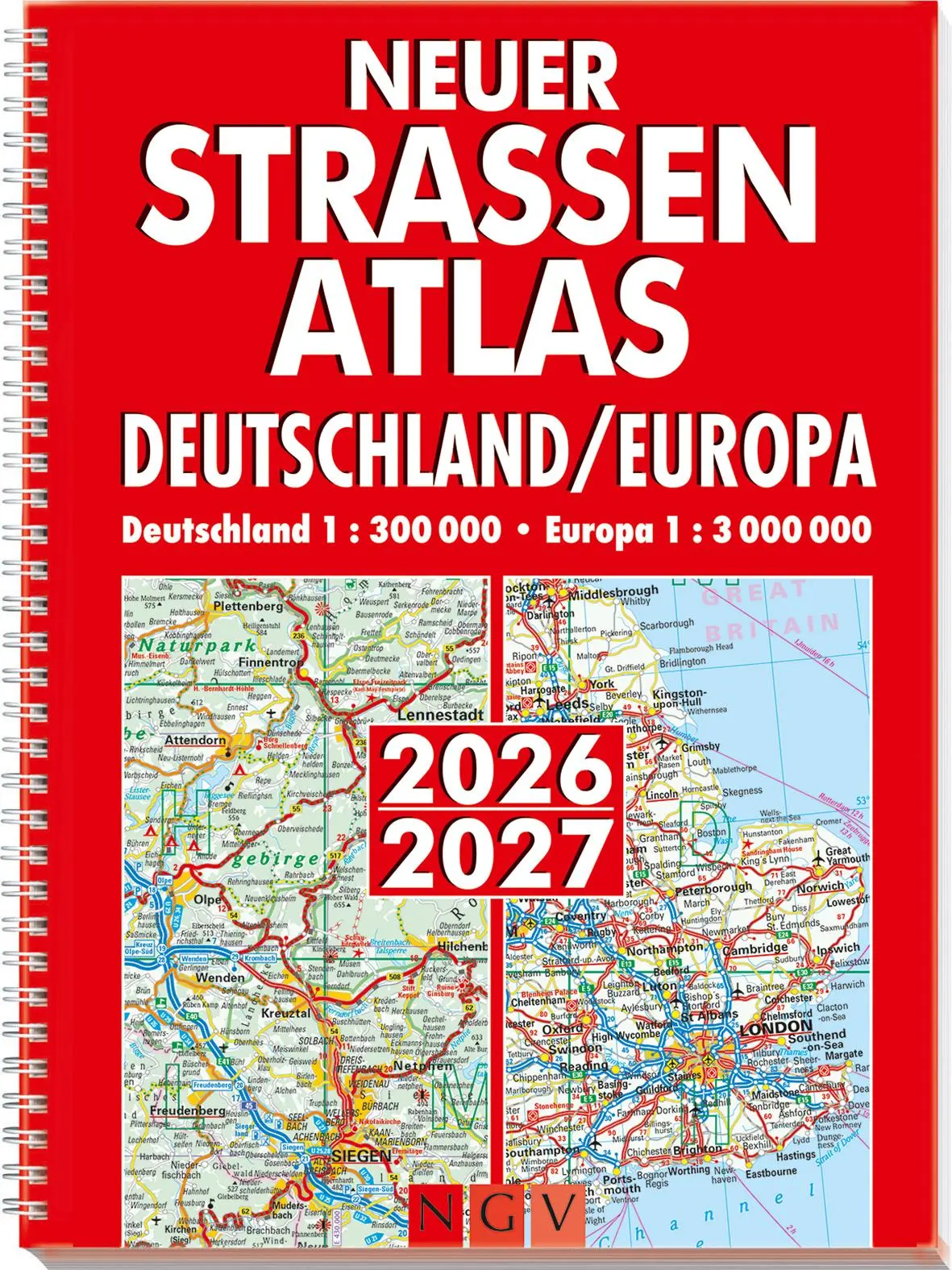 Cover: 9783625143369 | Neuer Straßenatlas Deutschland/Europa 2026/2027 | Taschenbuch | 168 S.