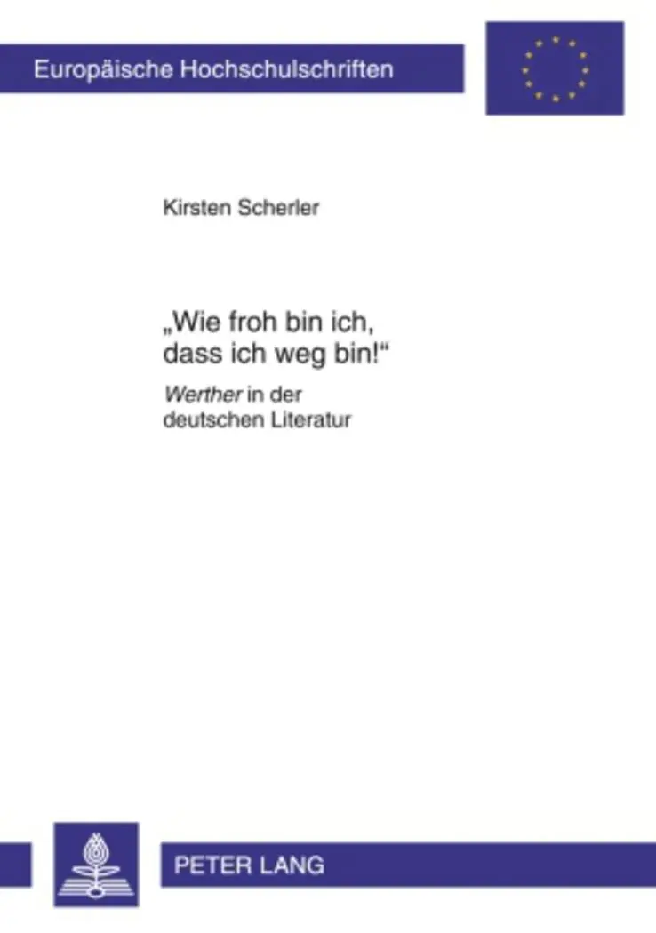 Cover: 9783631603369 | 'Wie froh bin ich, dass ich weg bin!' | Kirsten Scherler | Taschenbuch