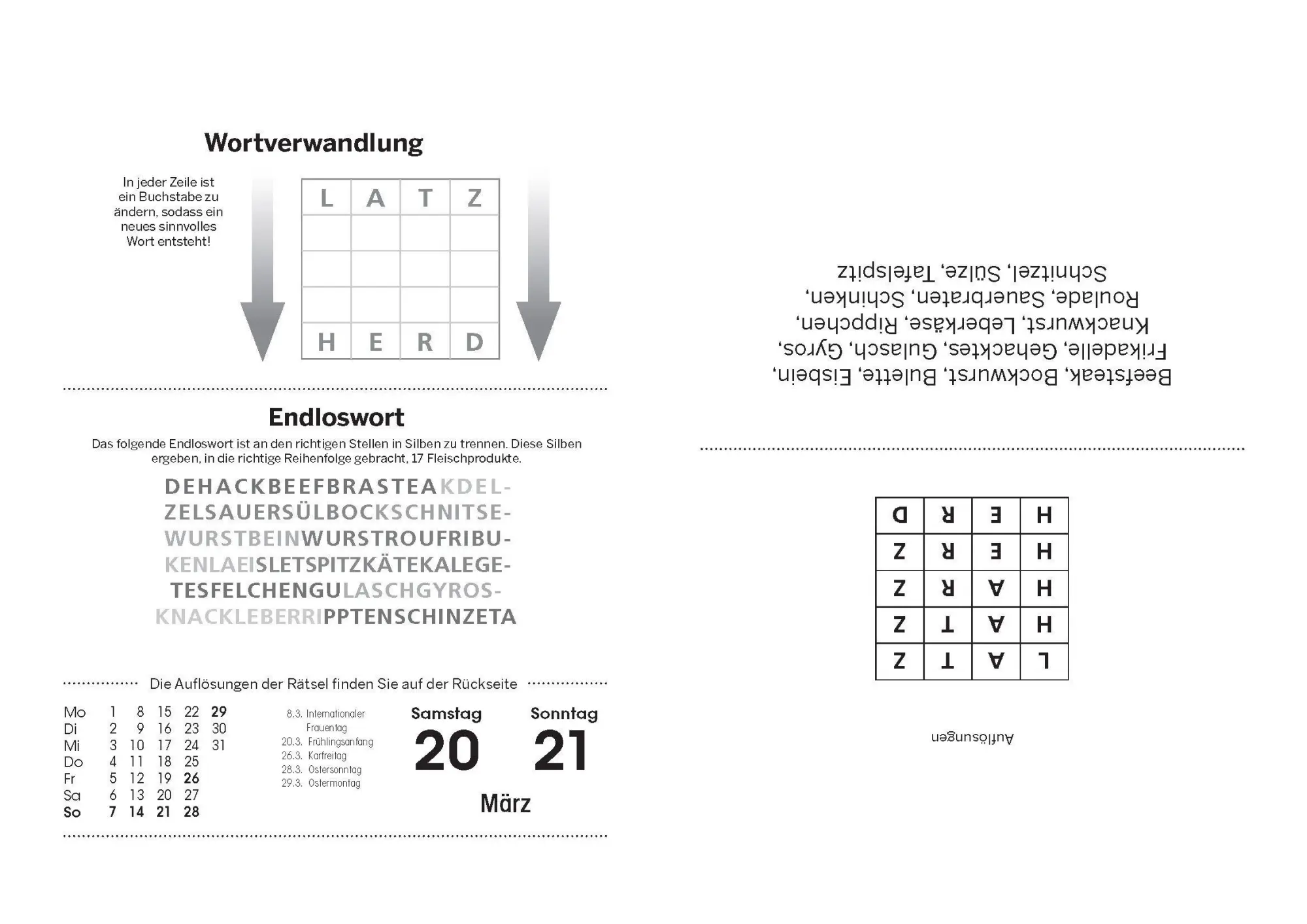 Bild: 9783809453369 | Fit im Kopf - der Gehirnjogging-Kalender 2027 | Eberhard Krüger | 2027