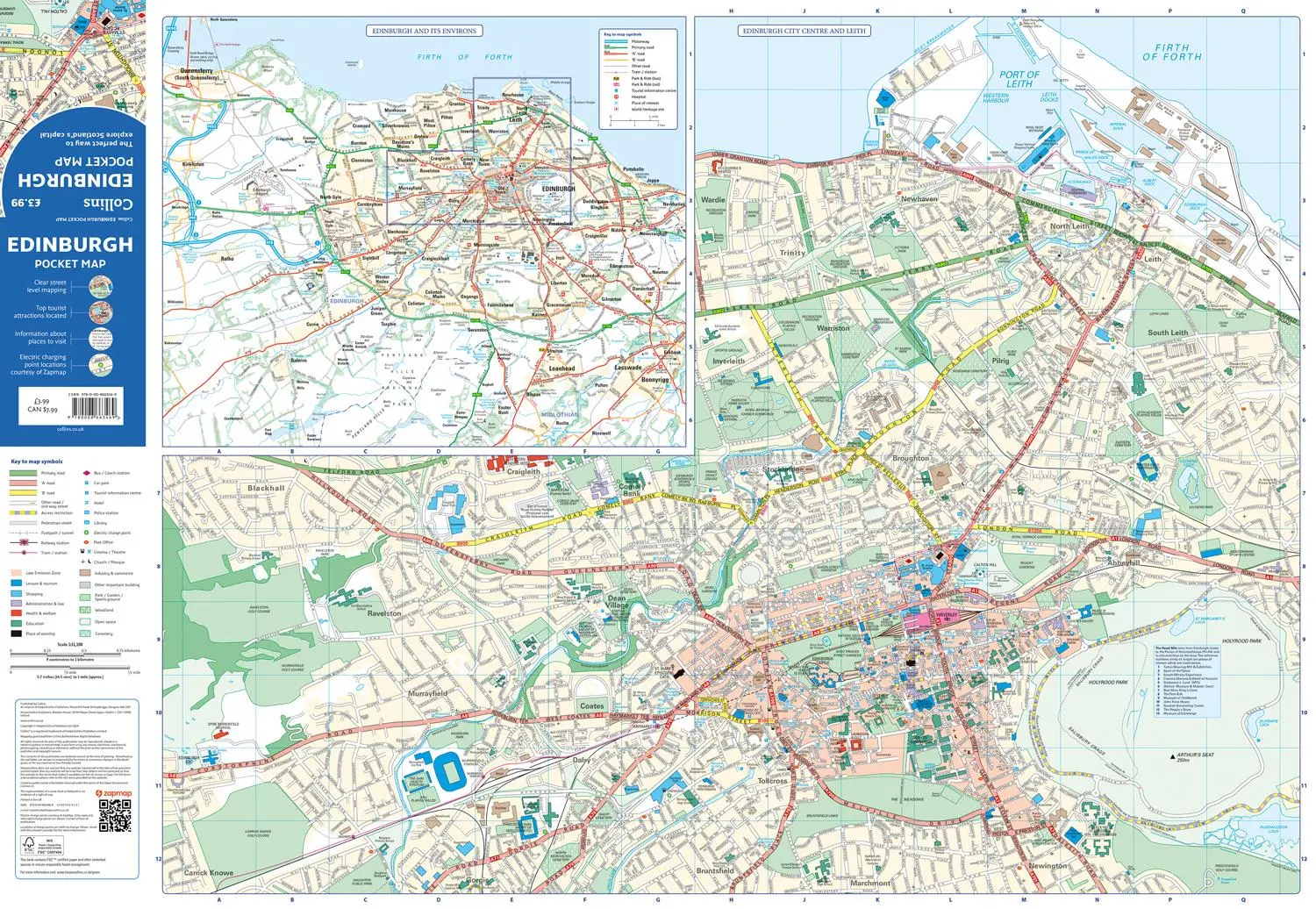 Bild: 9780008663469 | Edinburgh Pocket Map | The Perfect Way to Explore Edinburgh | Maps