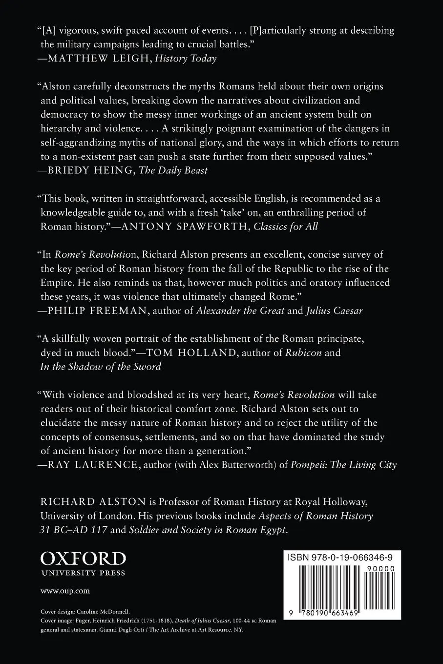 Rückseite: 9780190663469 | Rome's Revolution | Death of the Republic and Birth of the Empire