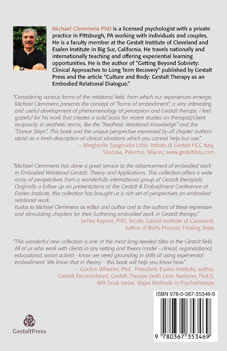 Rückseite: 9780367353469 | Embodied Relational Gestalt | Theories and Applications | Clemmens