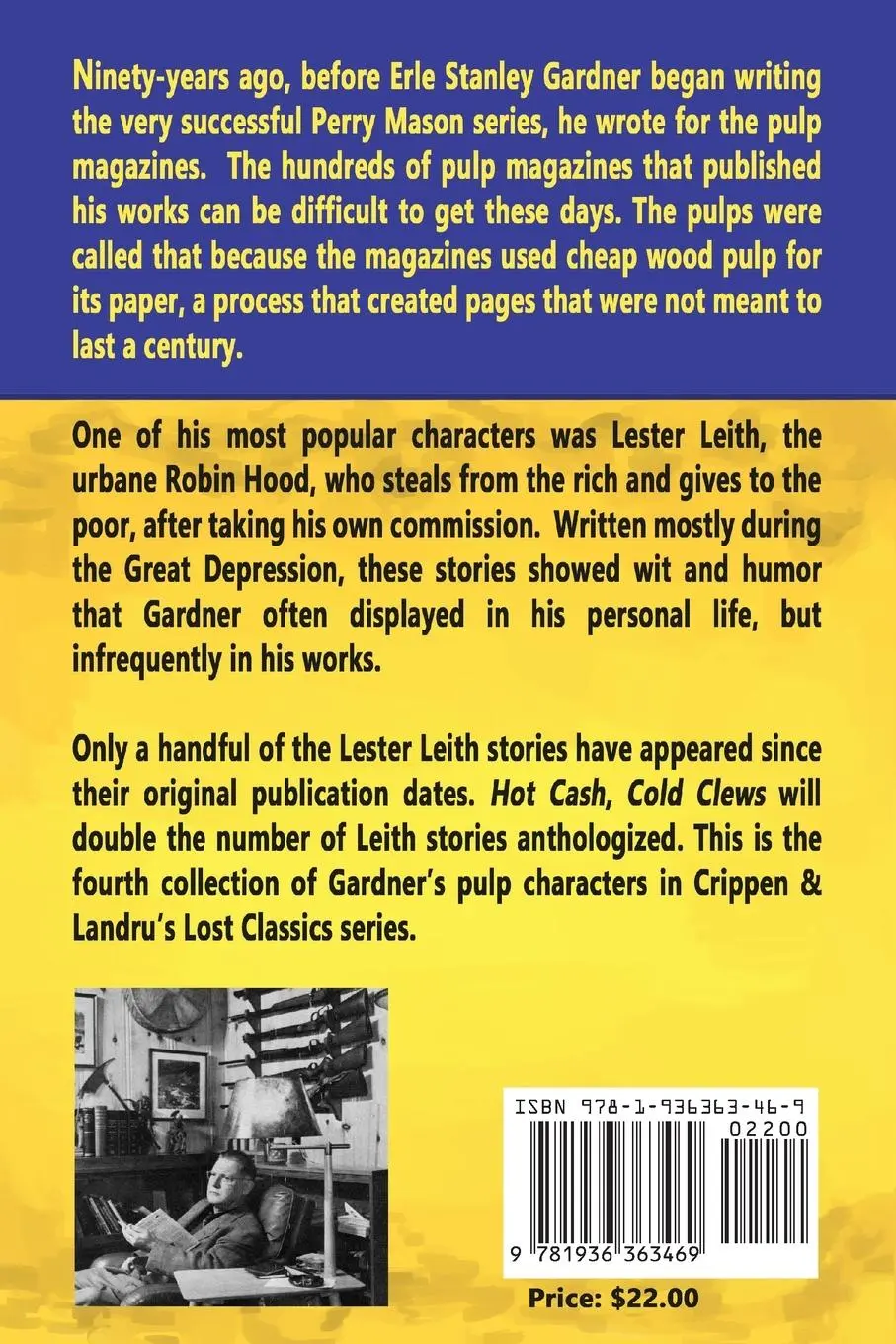 Rückseite: 9781936363469 | Hot Cash, Cold Clews | Erle Stanley Gardner | Taschenbuch | Englisch