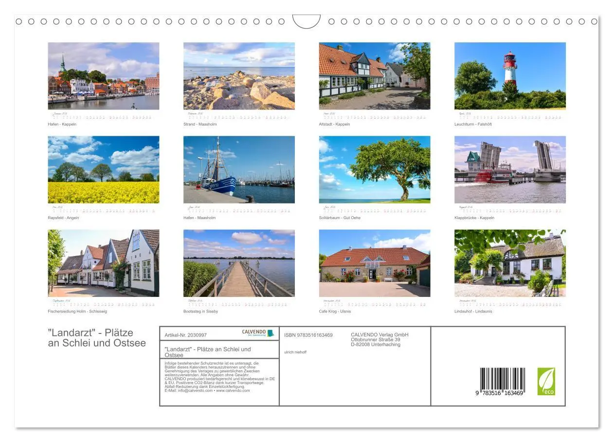 Bild: 9783516163469 | "Landarzt" - Plätze an Schlei und Ostsee (Wandkalender 2026 DIN A3...