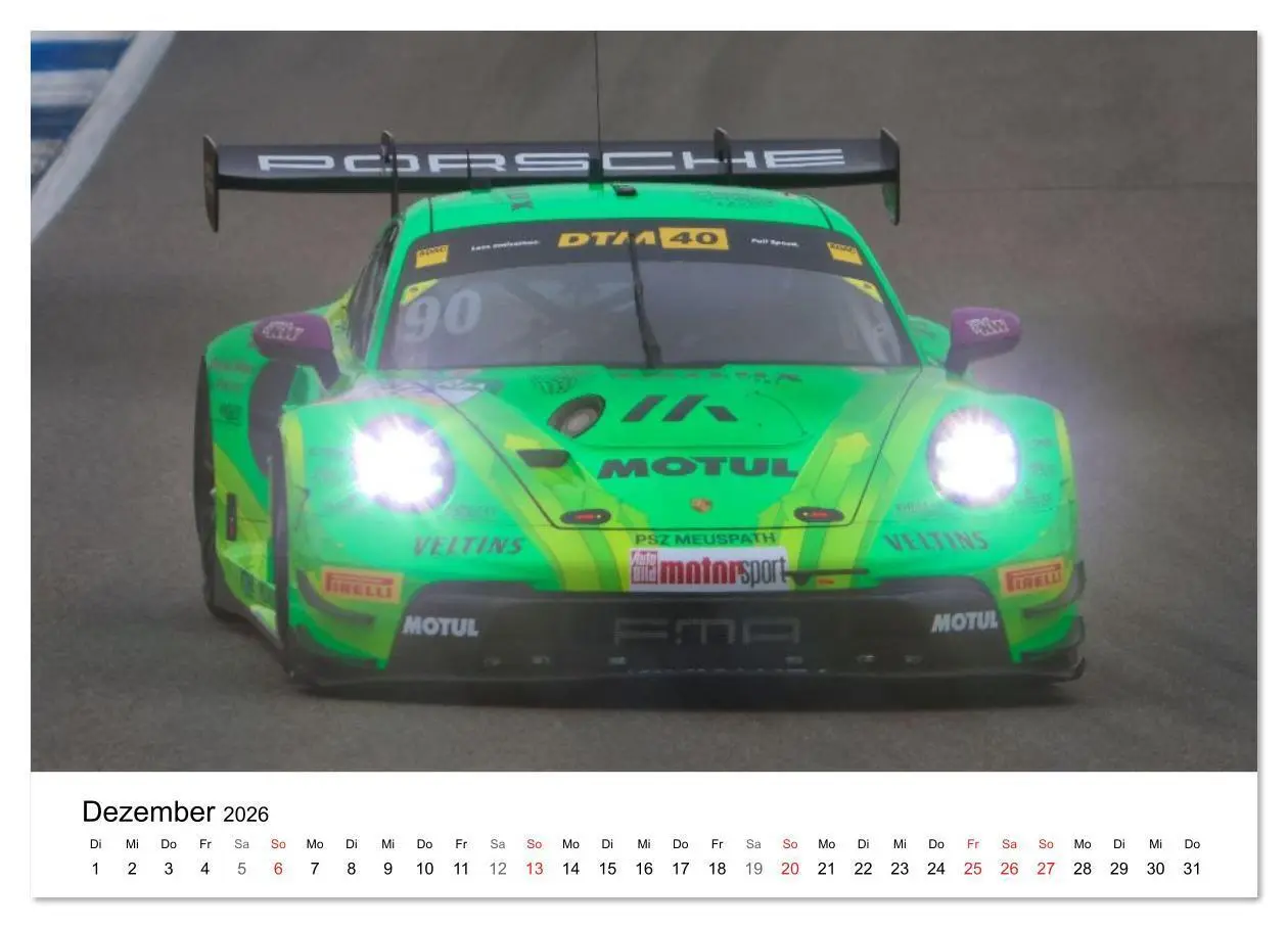 Bild: 9783516233469 | Motorsport aus Zuffenhausen (Wandkalender 2026 DIN A4 quer),...