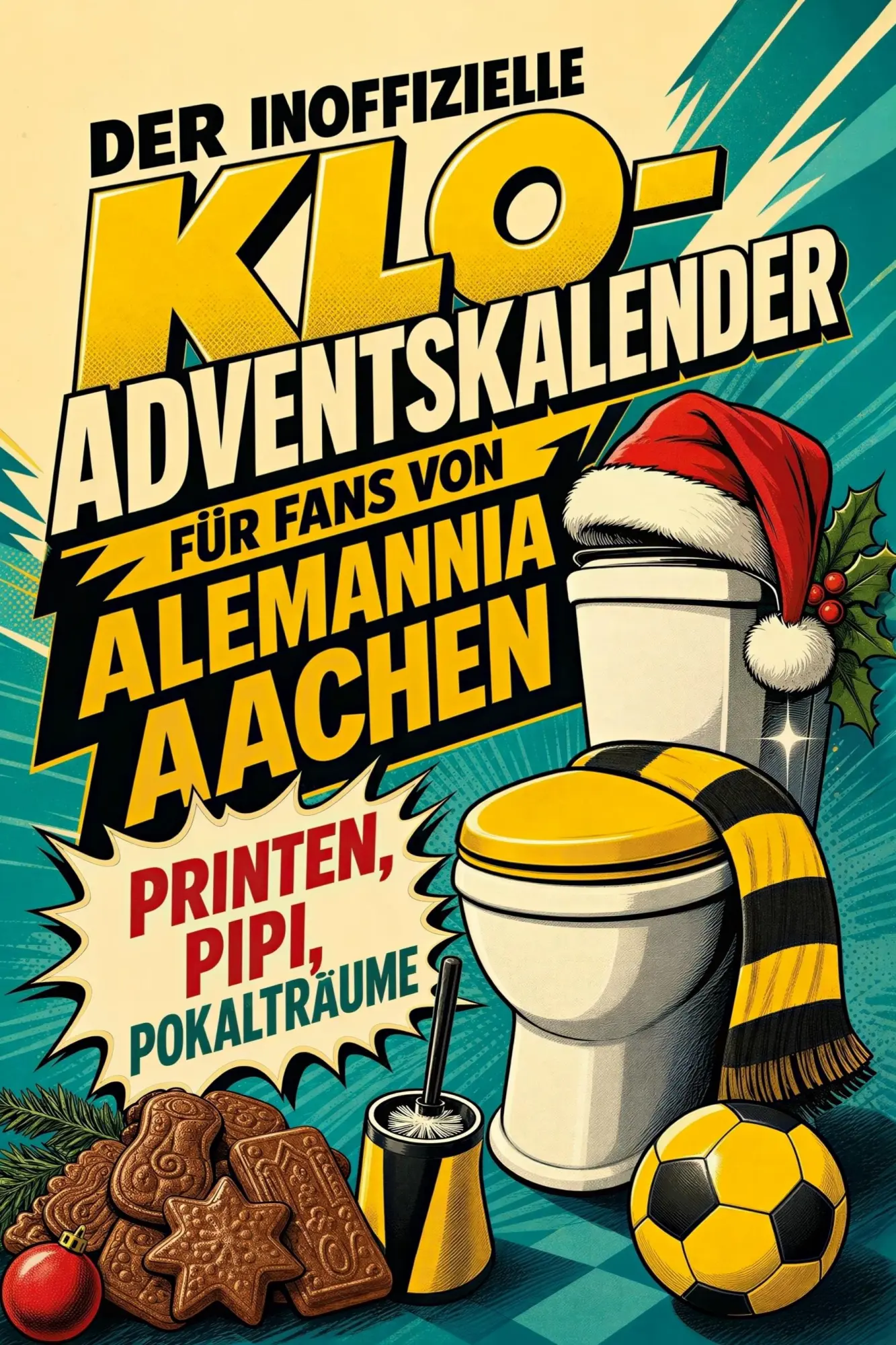Cover: 9783696113469 | Der inoffizielle Klo-Adventskalender für Fans von Alemannia Aachen