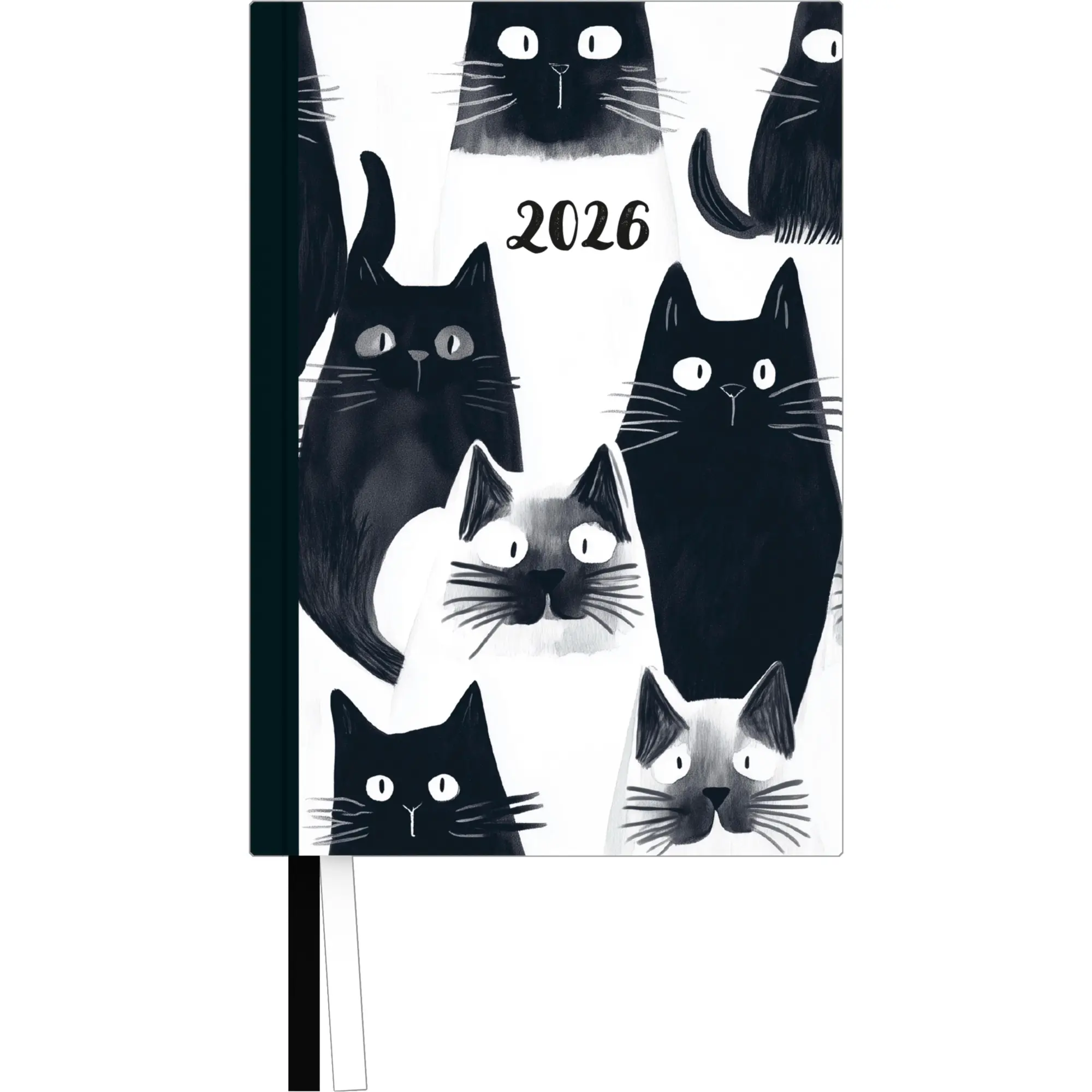 Cover: 4069095003569 | Taschenkalender 'Cats' 2026 - Terminplaner mit Wochenkalendarium -...