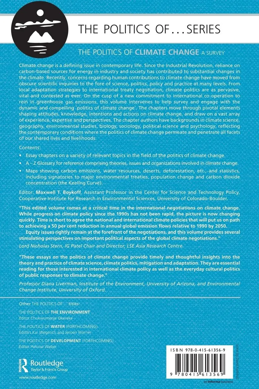Rückseite: 9780415613569 | The Politics of Climate Change | A Survey | Maxwell T. Boykoff | Buch