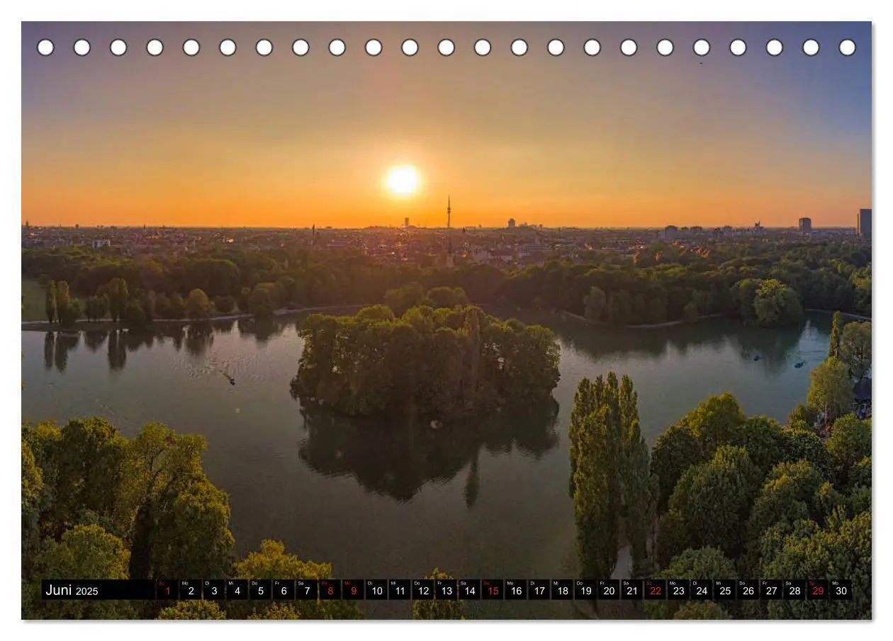Bild: 9783435283569 | Mein München aus der Luft (Tischkalender 2025 DIN A5 quer),...