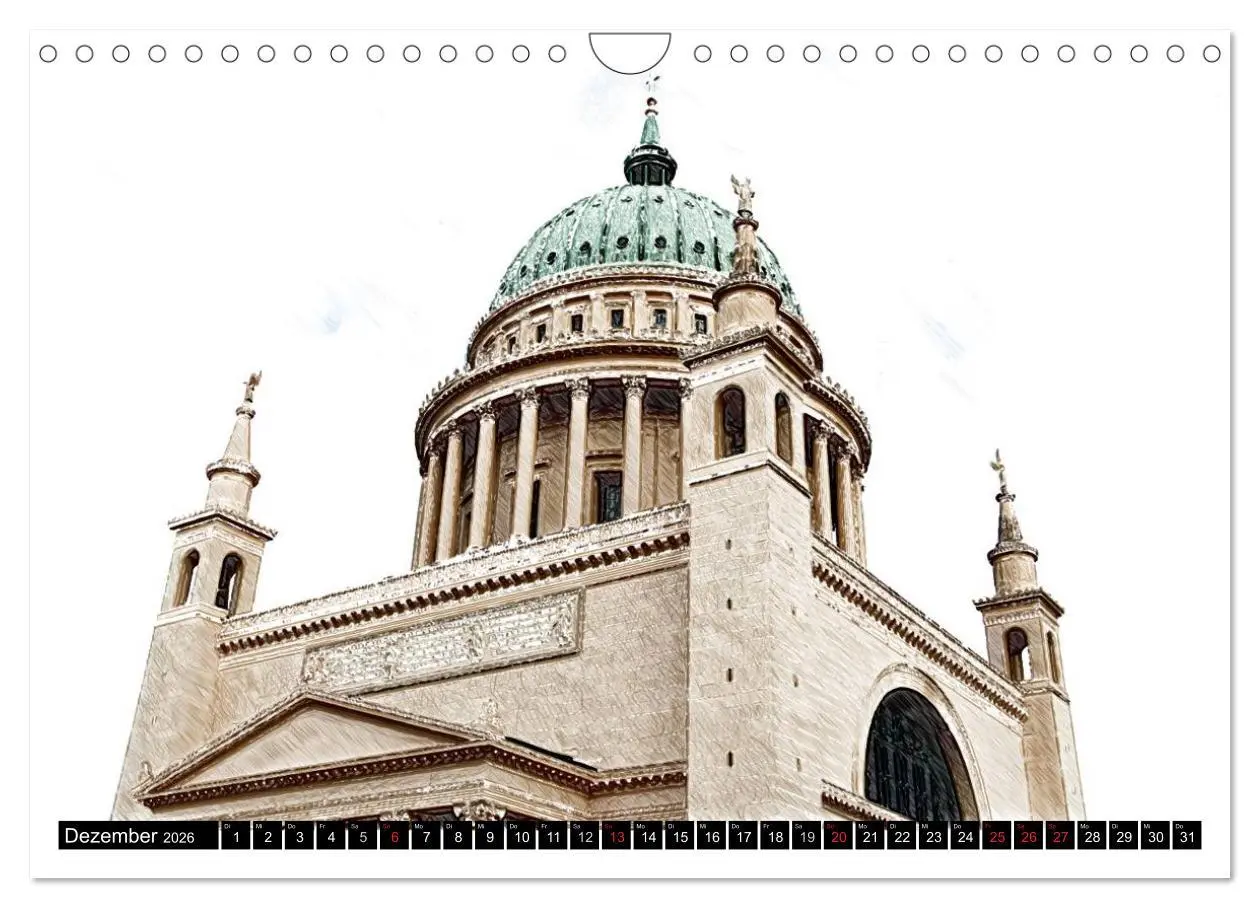 Bild: 9783516153569 | Potsdam Kalender (Wandkalender 2026 DIN A4 quer), CALVENDO...