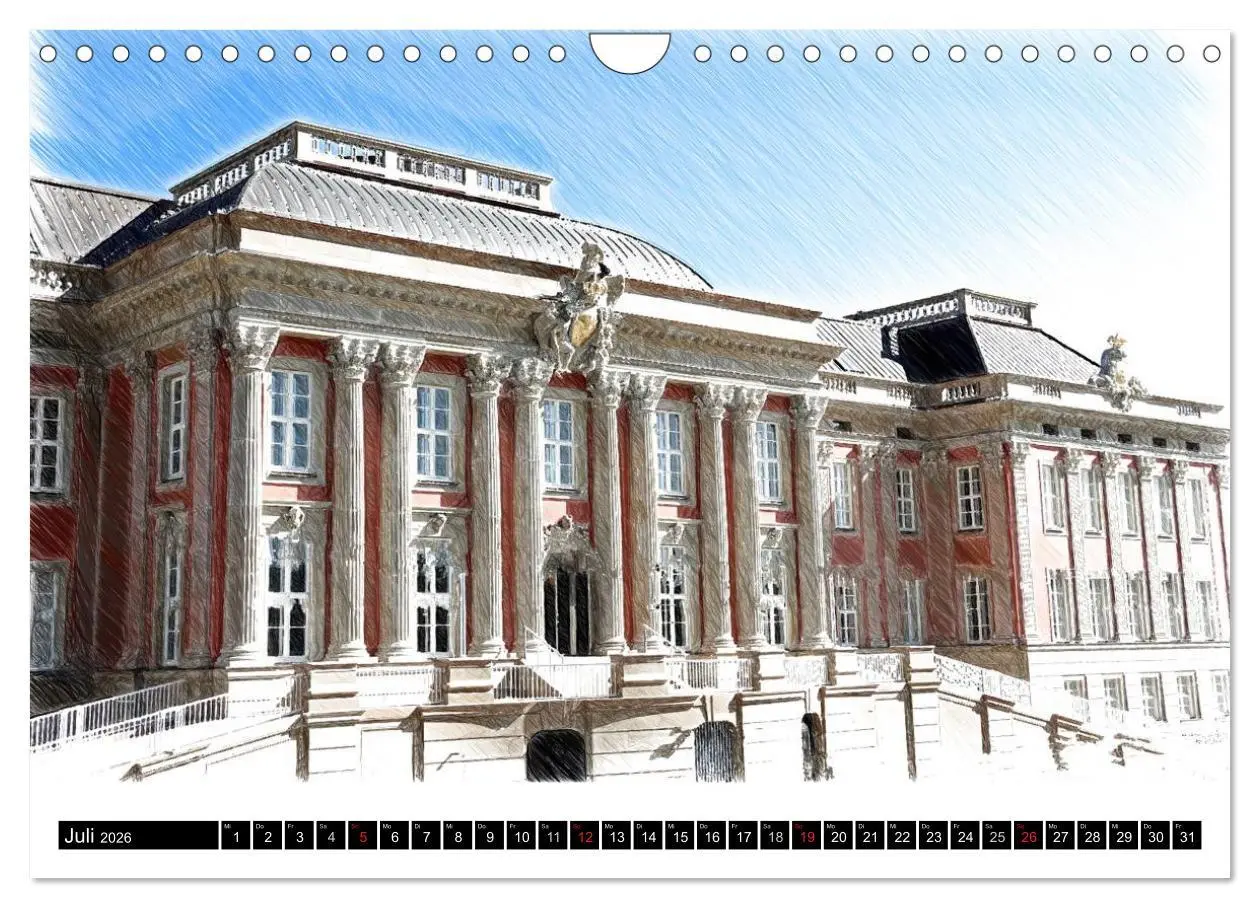 Bild: 9783516153569 | Potsdam Kalender (Wandkalender 2026 DIN A4 quer), CALVENDO...