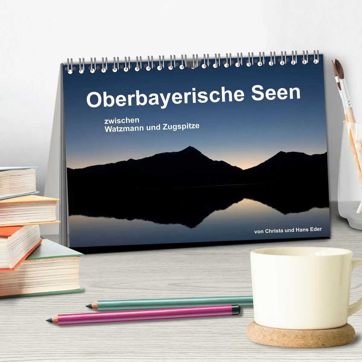 Bild: 9783516223569 | Oberbayerische Seen (Tischkalender 2026 DIN A5 quer), CALVENDO...