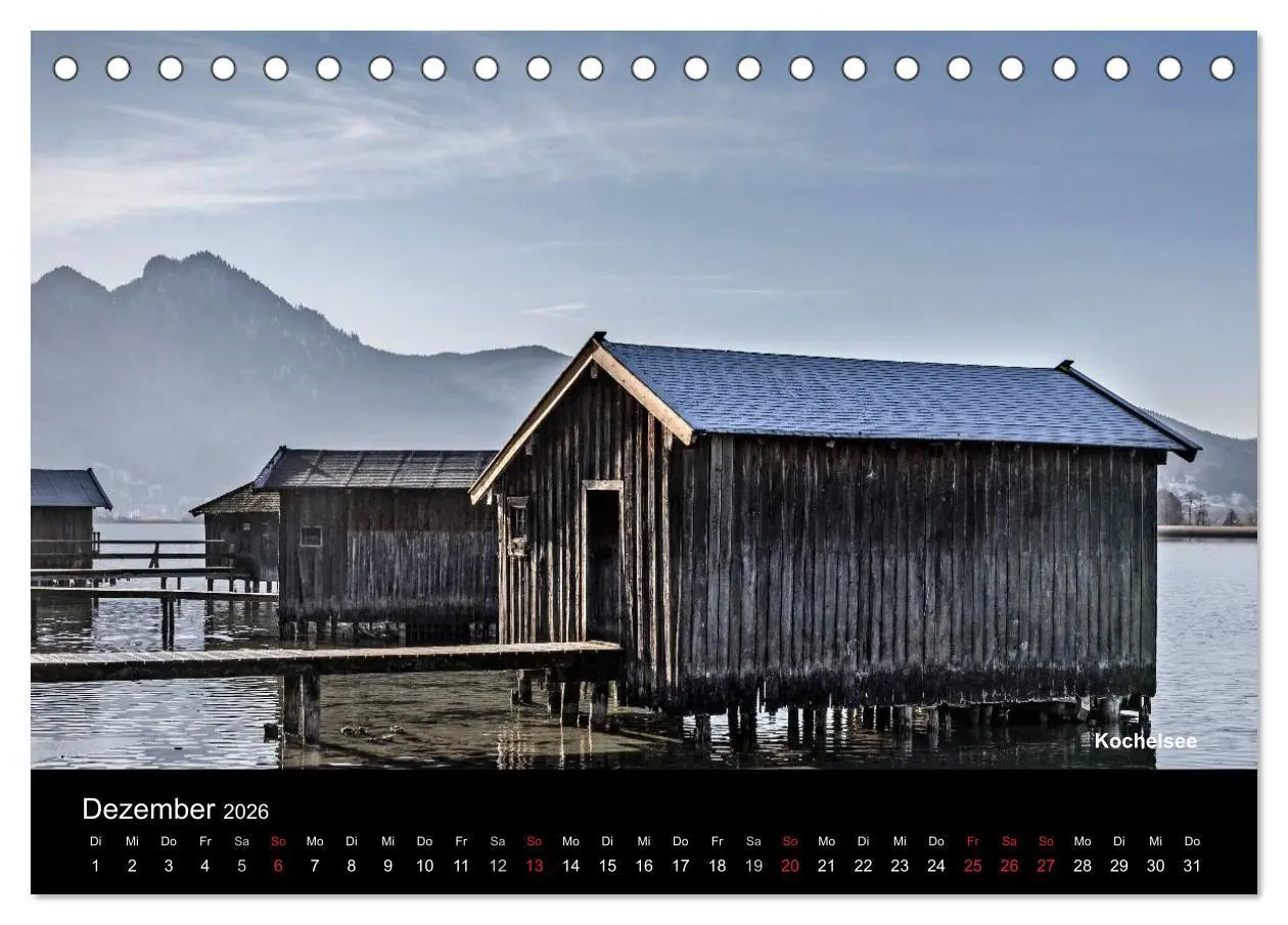 Bild: 9783516223569 | Oberbayerische Seen (Tischkalender 2026 DIN A5 quer), CALVENDO...
