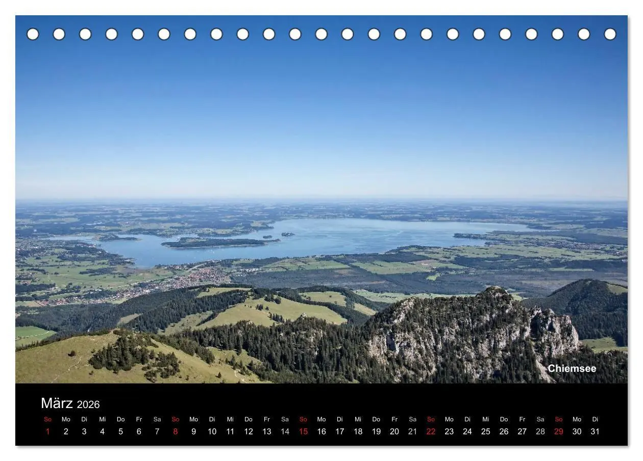 Bild: 9783516223569 | Oberbayerische Seen (Tischkalender 2026 DIN A5 quer), CALVENDO...
