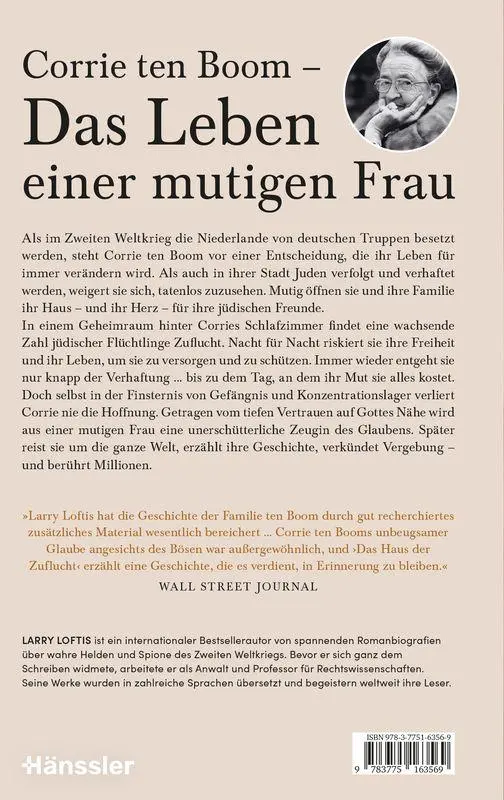 Bild: 9783775163569 | Das Haus der Zuflucht | Eine Romanbiografie über Corrie ten Boom