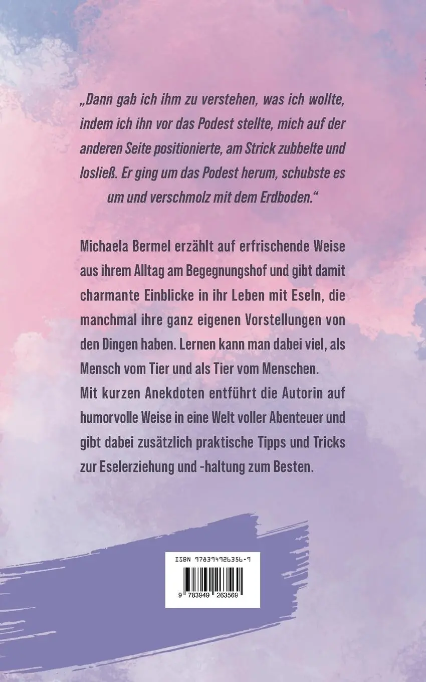 Rückseite: 9783949263569 | Ich liebe Eselohren | Michaela Bermel | Taschenbuch | 50 S. | Deutsch