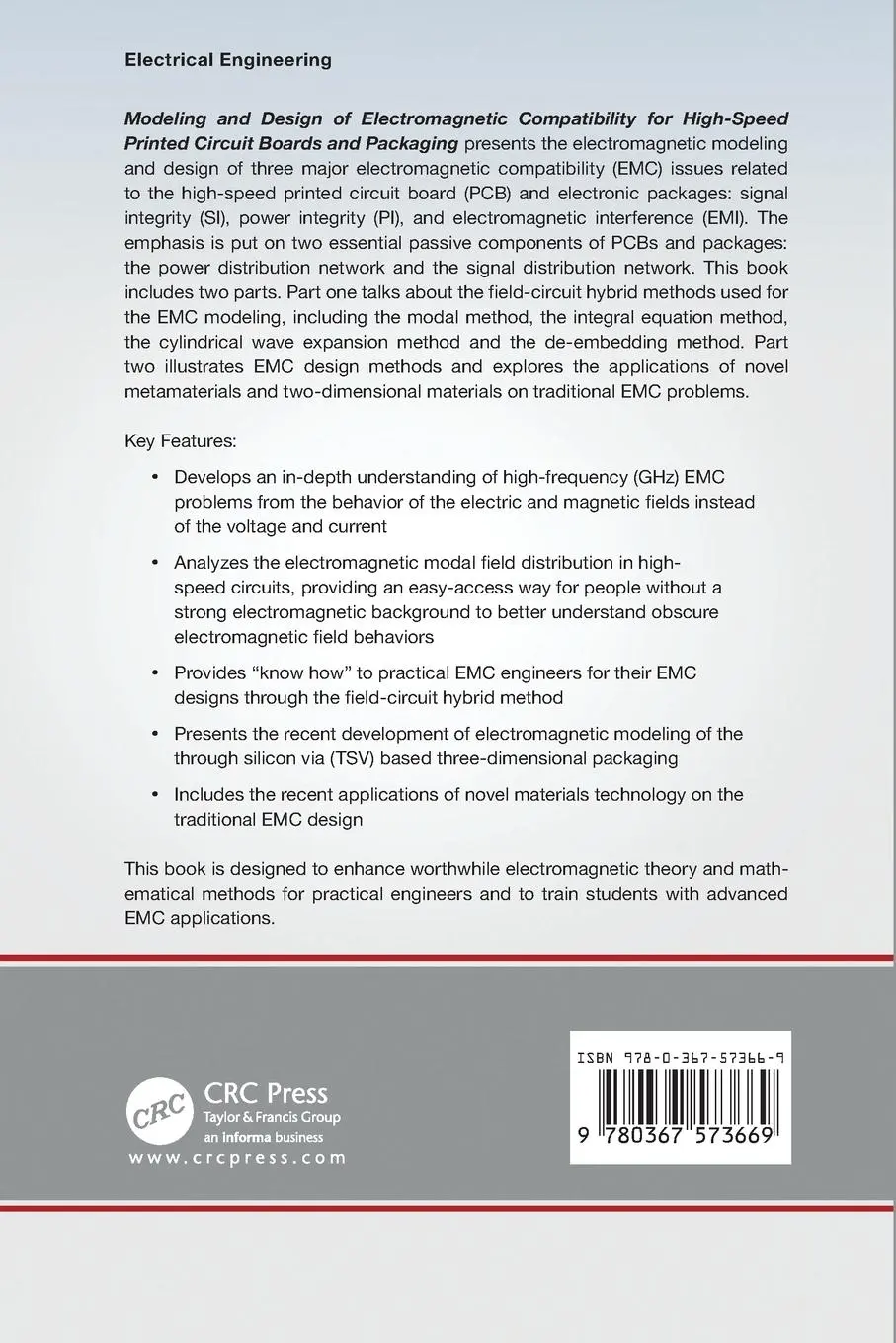 Rückseite: 9780367573669 | Modeling and Design of Electromagnetic Compatibility for High-Speed...