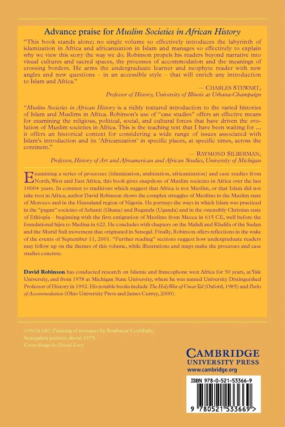 Rückseite: 9780521533669 | Muslim Societies in African History | David Robinson | Taschenbuch