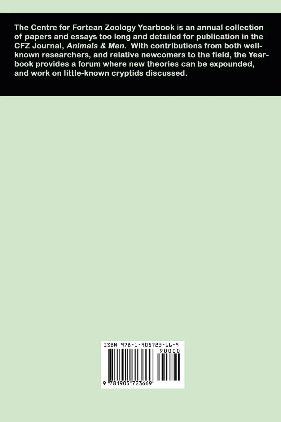 Rückseite: 9781905723669 | Centre for Fortean Zoology Yearbook 2011 | Jonathan Downes (u. a.)