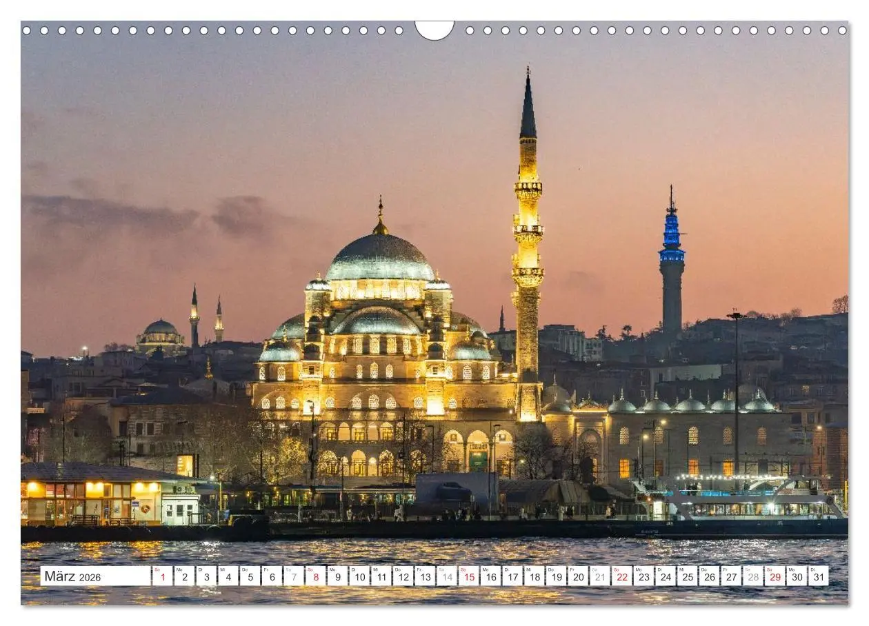 Bild: 9783457293669 | Istanbul - Faszination Moschee (Wandkalender 2026 DIN A3 quer),...