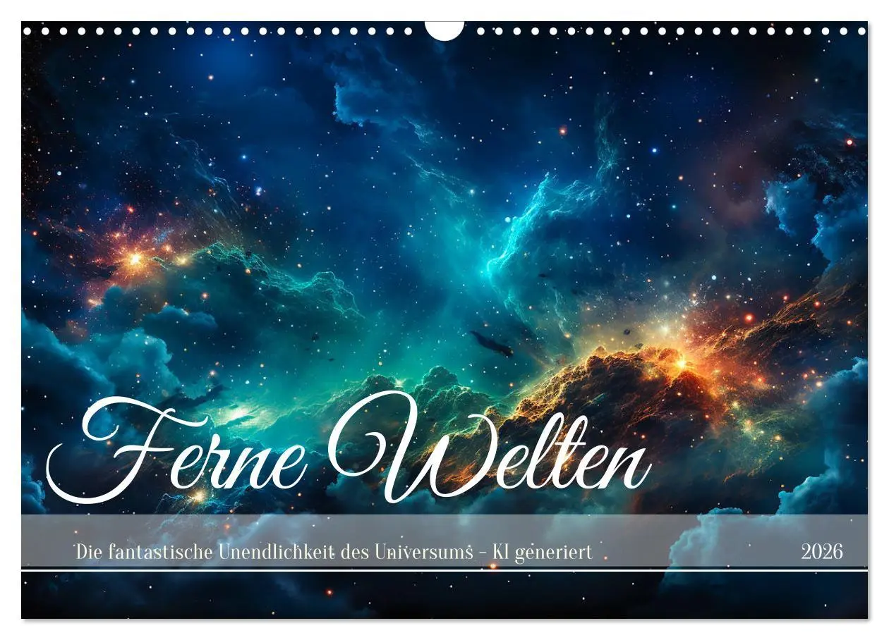 Cover: 9783457503669 | Ferne Welten (Wandkalender 2026 DIN A3 quer), CALVENDO Monatskalender
