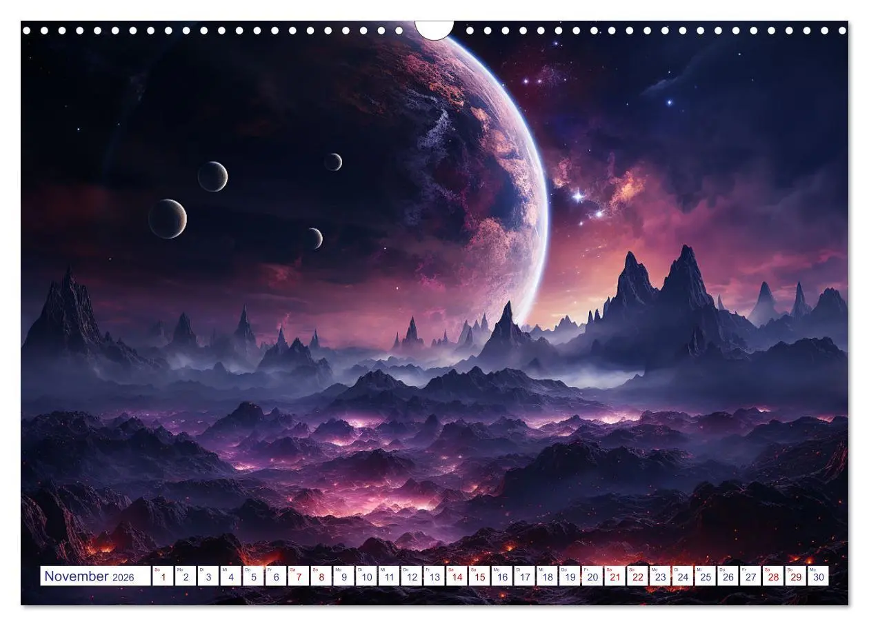 Bild: 9783457503669 | Ferne Welten (Wandkalender 2026 DIN A3 quer), CALVENDO Monatskalender