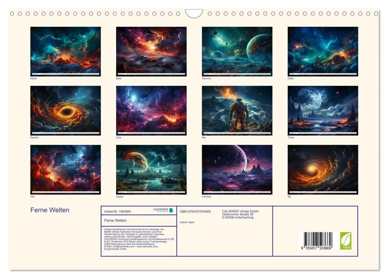 Bild: 9783457503669 | Ferne Welten (Wandkalender 2026 DIN A3 quer), CALVENDO Monatskalender