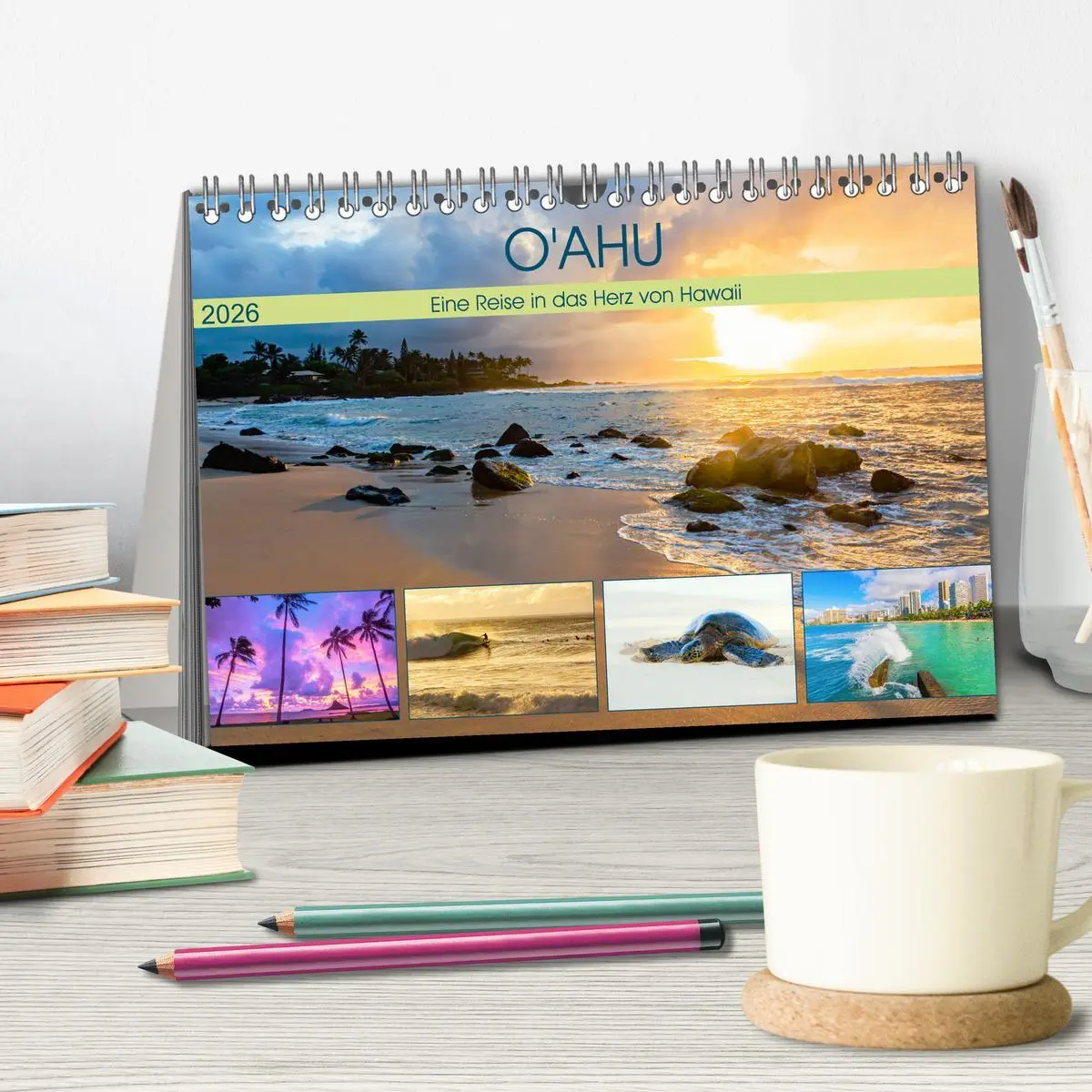 Bild: 9783457743669 | O'ahu - Eine Reise in das Herz von Hawaii (Tischkalender 2026 DIN...