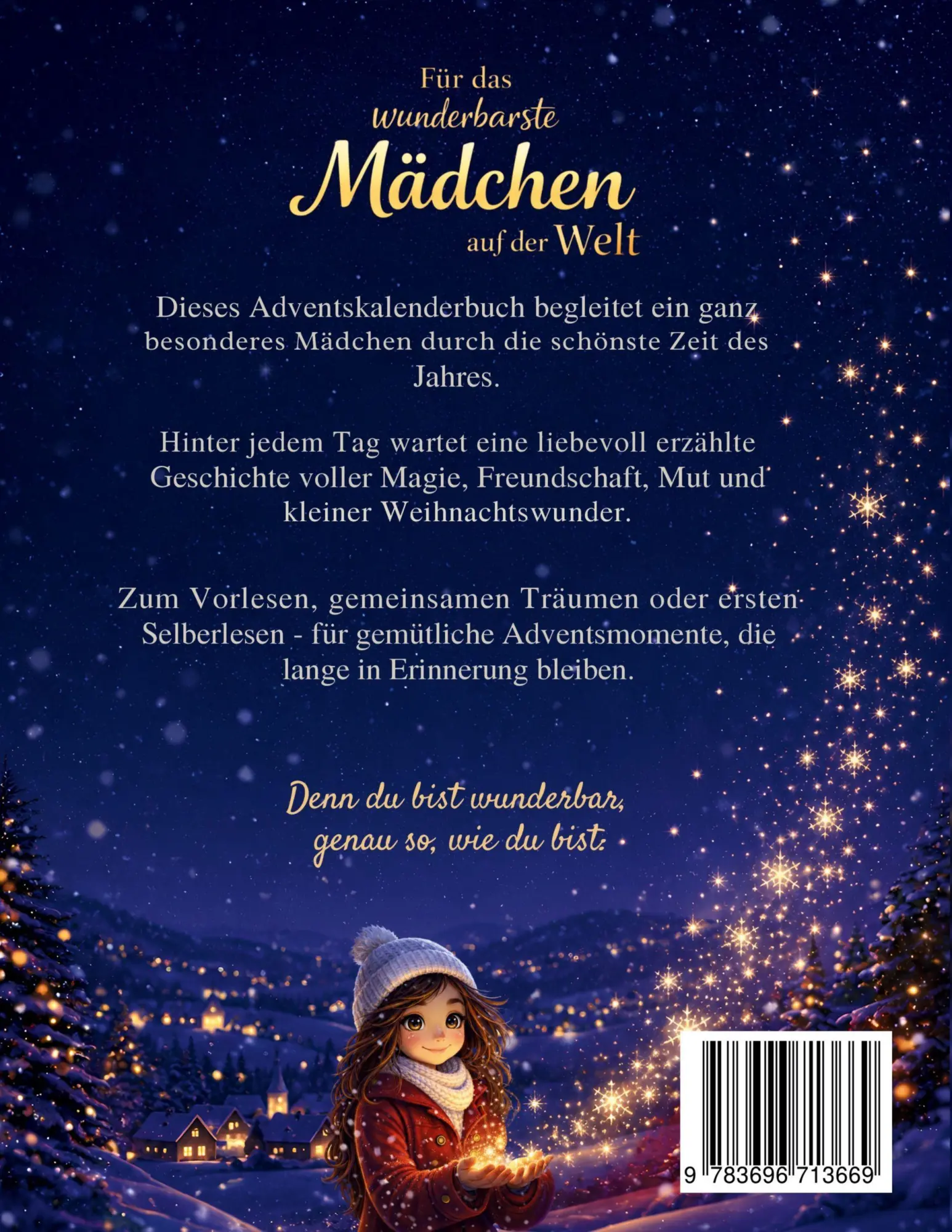 Rückseite: 9783696713669 | Für das wunderbarste Mädchen auf der Welt - Adventskalender für Kinder