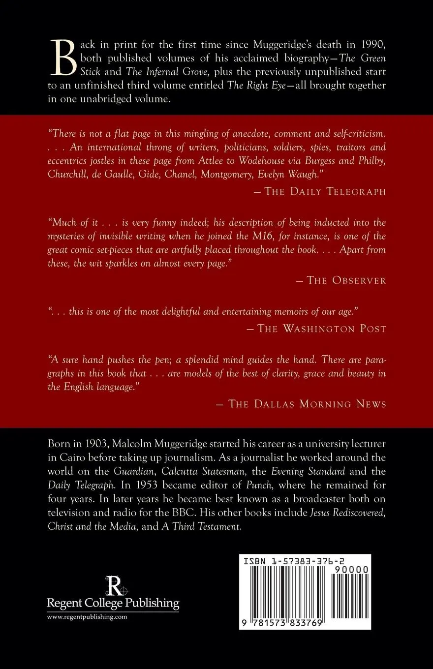 Rückseite: 9781573833769 | Chronicles of Wasted Time | Malcolm Muggeridge | Taschenbuch | 2006