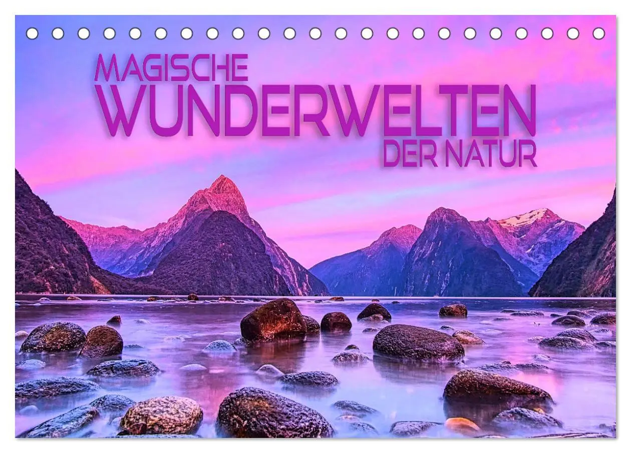 Cover: 9783457593769 | Magische Wunderwelten der Natur (Tischkalender 2026 DIN A5 quer),...