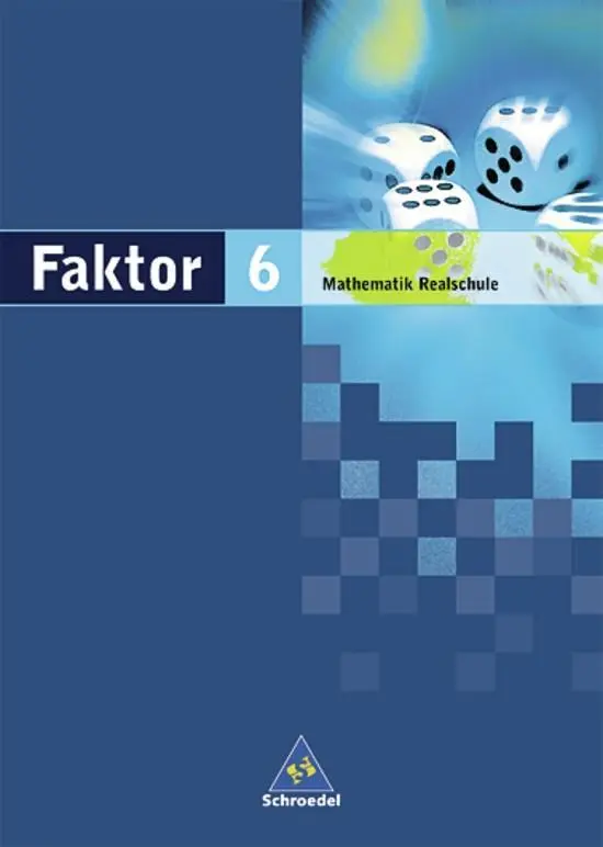 Cover: 9783507843769 | Faktor 6. Schulbuch. Niedersachsen | Buch | 192 S. | Deutsch | 2005