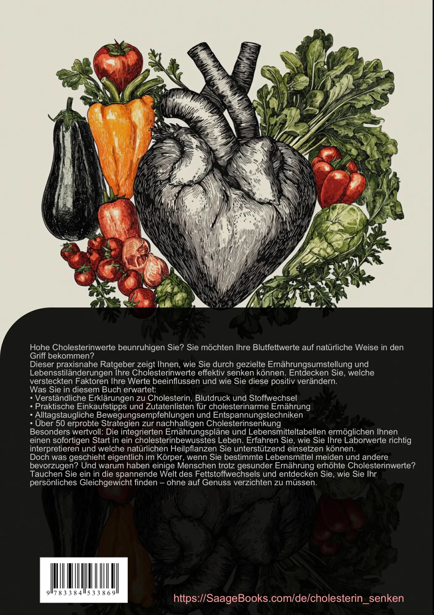 Rückseite: 9783384533869 | Cholesterin natürlich senken: Blutfettwerte &amp; Ernährung in Balance