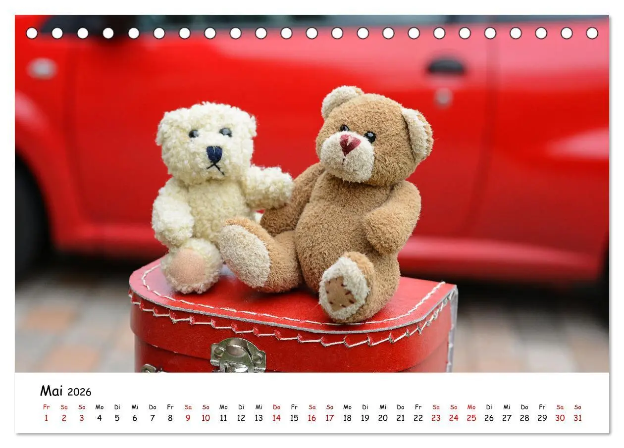 Bild: 9783457583869 | Allerliebste Teddybären (Tischkalender 2026 DIN A5 quer), CALVENDO...