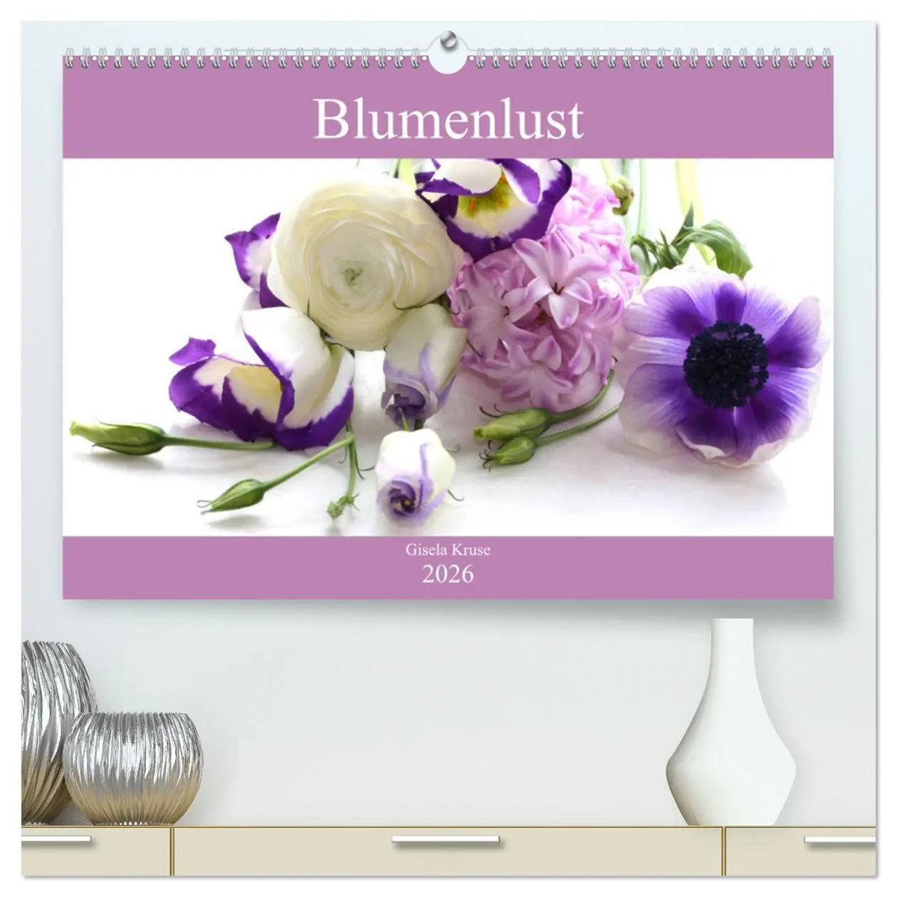Cover: 9783457723869 | Blumenlust (hochwertiger Premium Wandkalender 2026 DIN A2 quer),...